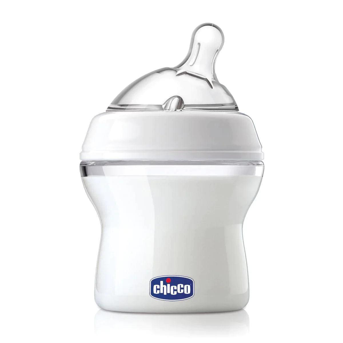 Chicco NaturalFit Baby Bottle - 5oz/150ml, BPA-Free, Anti-Colic, Slow Flow Nipple (1 Pack) - Perfect for Newborns & Infants, Ideal for Breastfeeding Transition & On-the-Go Feeding
