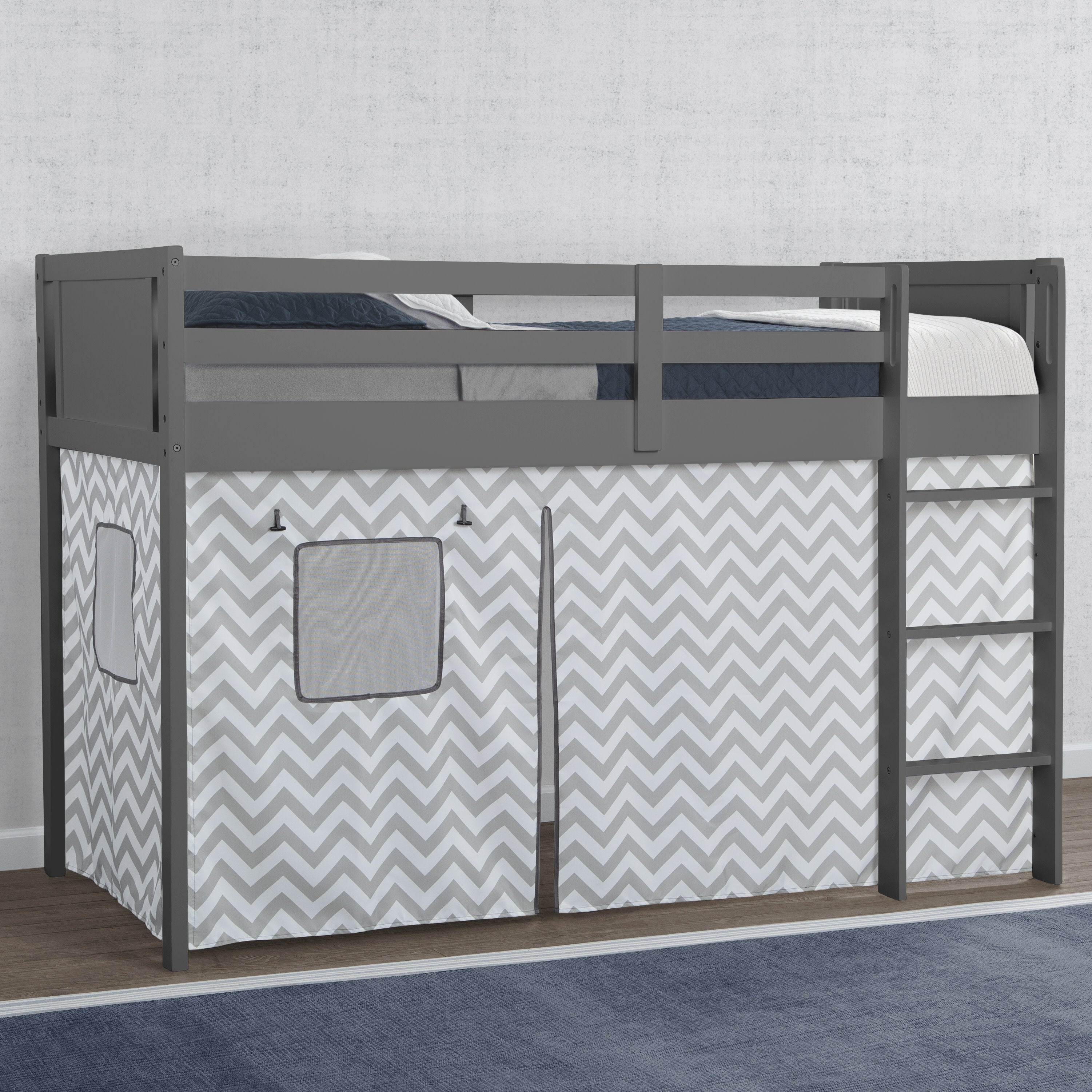 Bed Tent & Curtain Set for Twin Loft or Bunk Bed (Bed Sold Separately) - Perfect for Kids' Bedrooms, Dorm Rooms & Sleepovers
