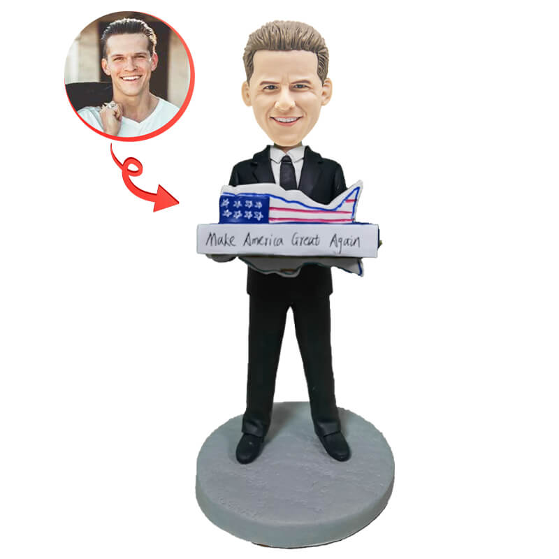 Custom Excellent Operator Bobblehead - Personalized Funko-Style Collectible for Office Desk, Gaming Setup & Gift Giving