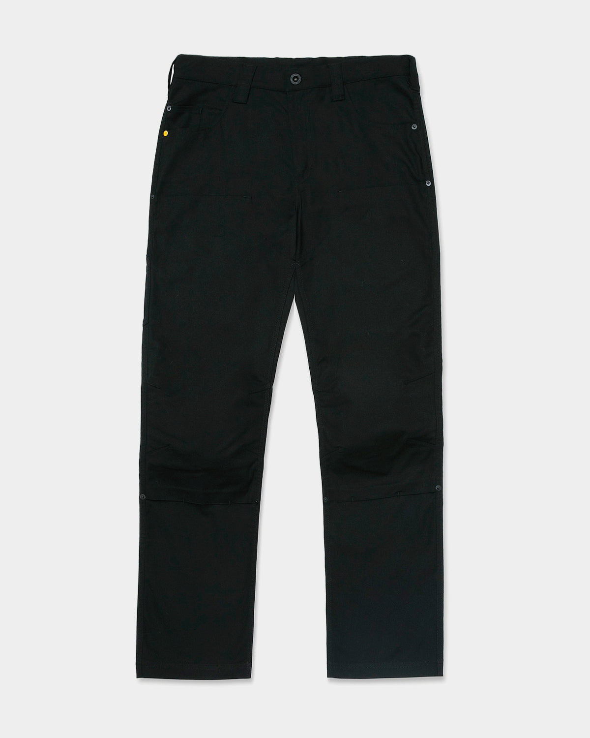 Men's Double Front Stretch Canvas Pants - Straight Fit Workwear for Outdoor & Casual Wear