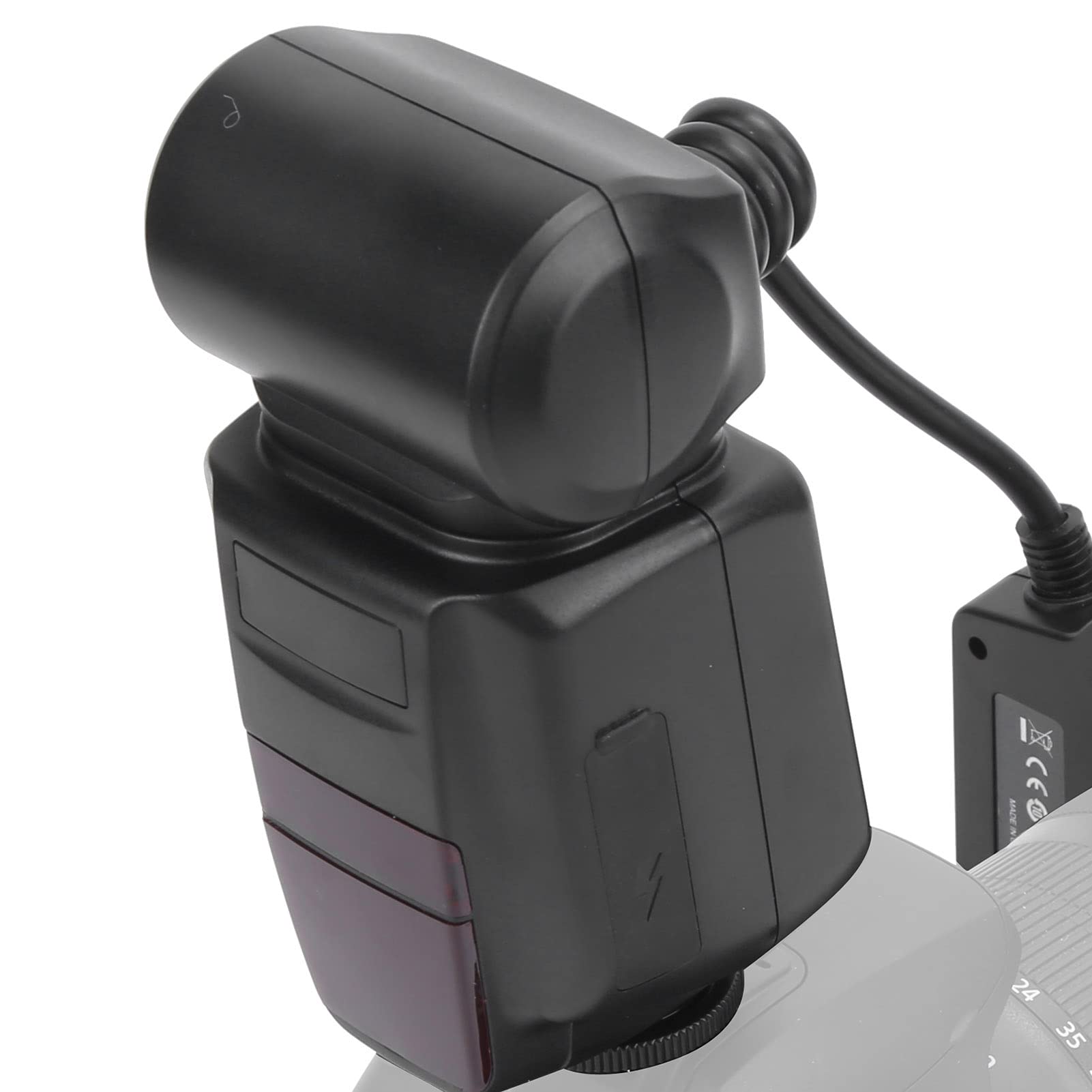 TTL Macro Flash with Adapter for Nikon D7000 D5200 D5000 D3200 D3100 D90 D300S D600 - Auto Focus Camera Flashlight for Close-Up Photography & Product Shooting