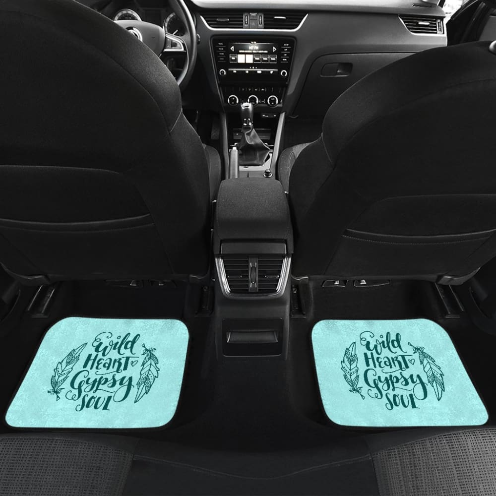 Wild Heart Gypsy Soul Ombre Car Floor Mats - Waterproof & Non-Slip Auto Accessories for SUV, Truck, Sedan - Perfect for Road Trips & Daily Commute