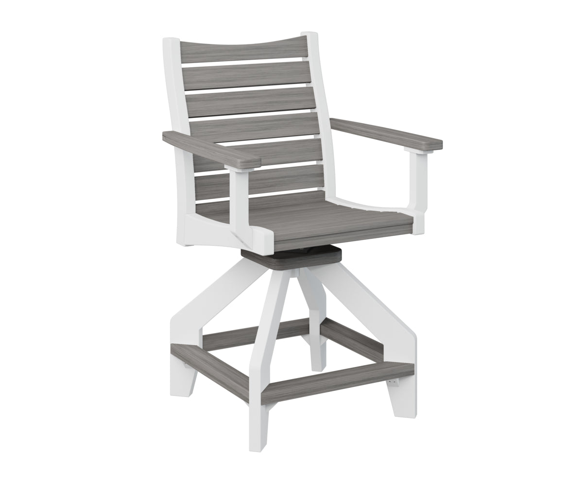 Berlin Gardens Bristol Swivel Counter Chair - Adjustable Height Bar Stool with 360° Rotation, Padded Seat & Backrest - Perfect for Kitchen Islands, Breakfast Bars & Home Decor