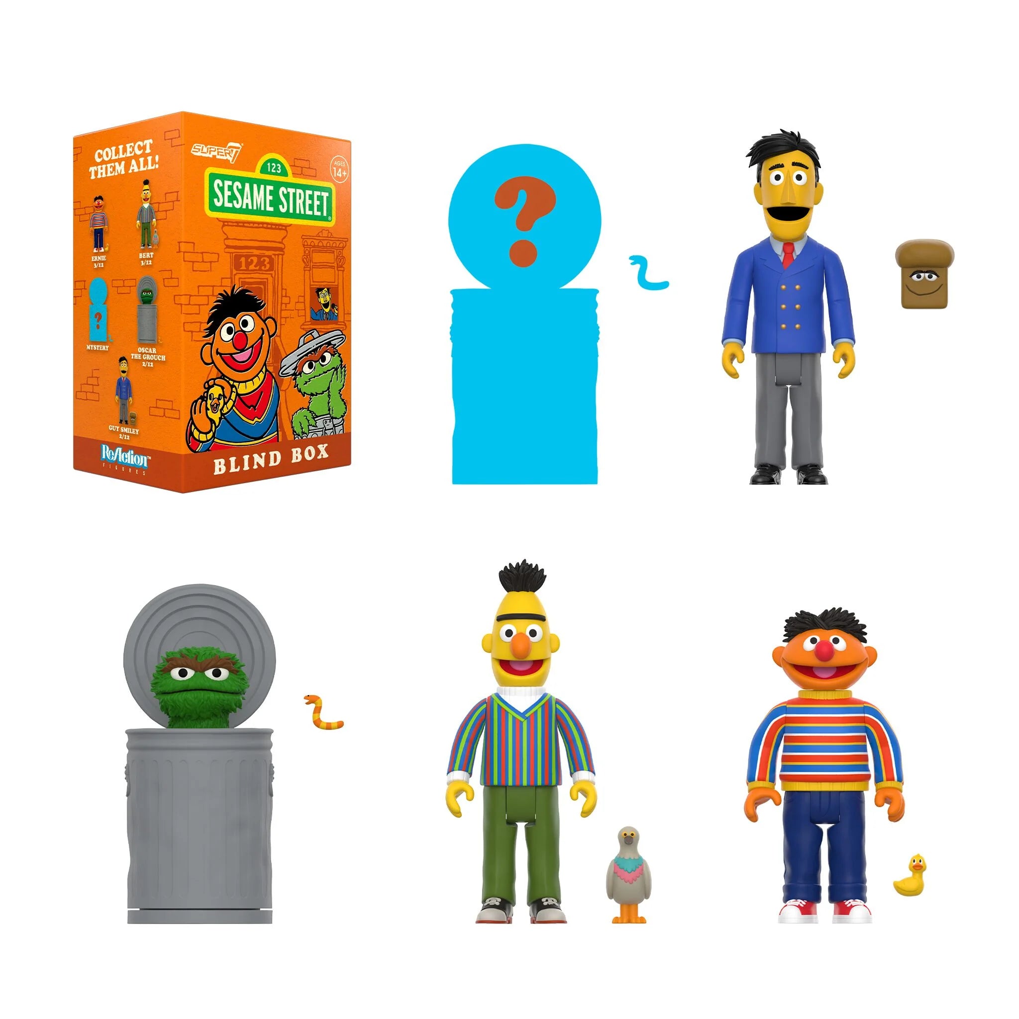 Sesame Street Wave 3 Mystery Blind Box Collection - Fun Surprise Toys for Kids & Collectors - Perfect for Birthday Gifts, Party Favors, and Playtime Surprises