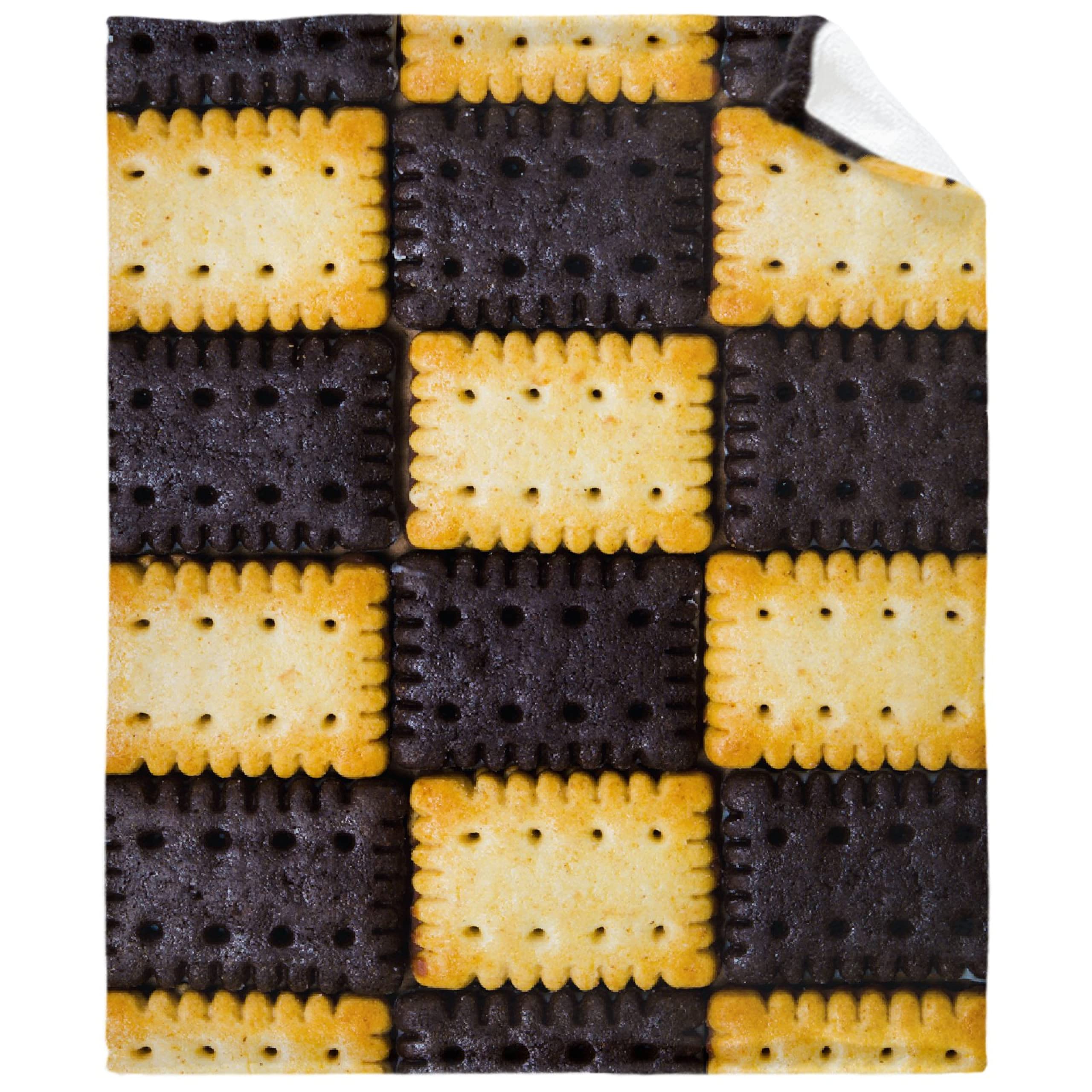 Soft & Cozy Biscuit Warm Facecloth Blanket - All Seasons Luxury Throw for Bed, Sofa & Living Room - 90