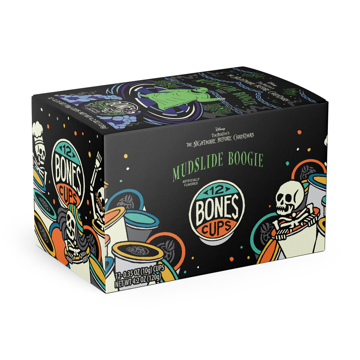 Mudslide Boogie Bones Cups - 12 Pack of Fun & Durable Party Cups for Halloween, Themed Events & Outdoor Gatherings