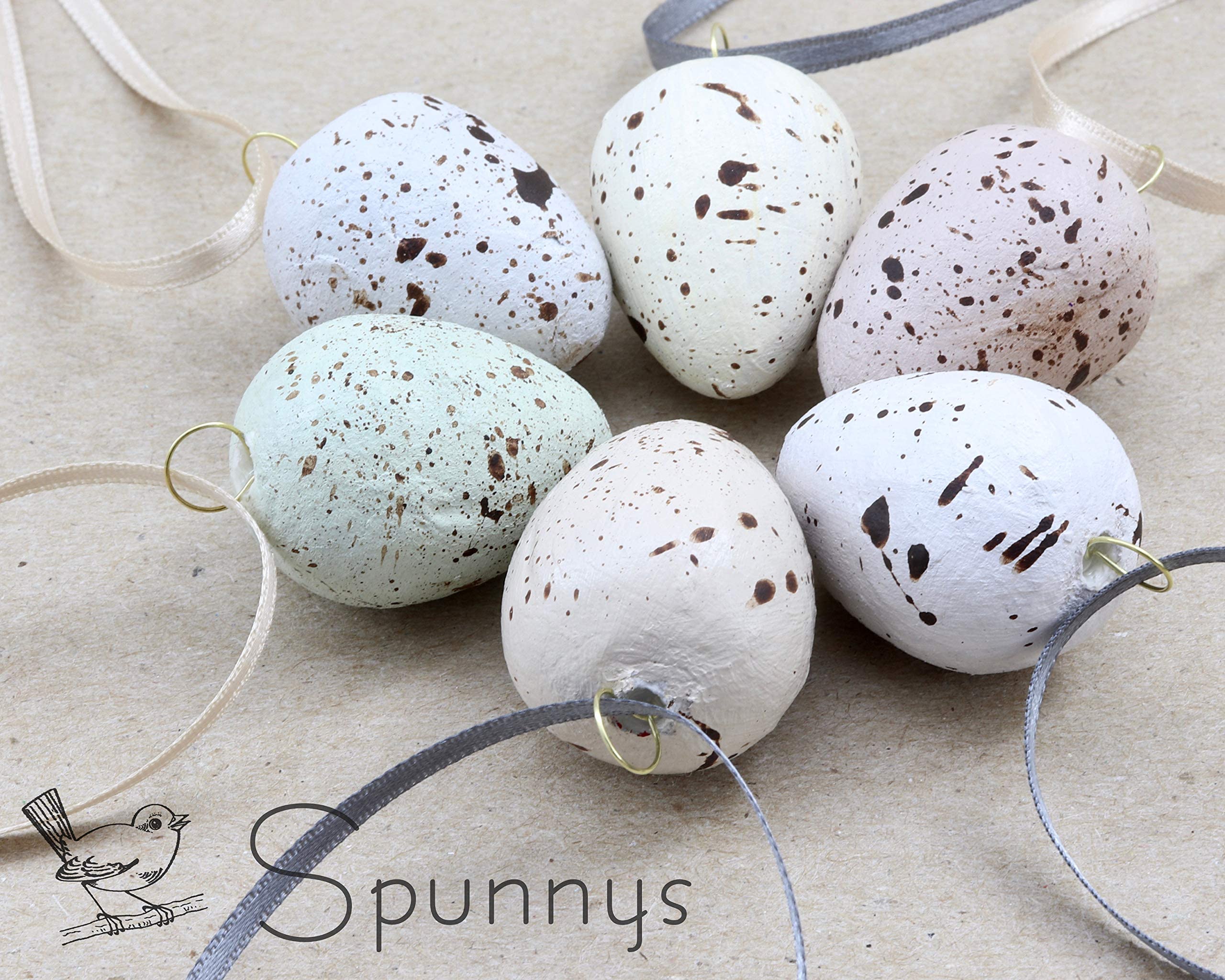 30mm Spun Cotton Easter Eggs - 22-Piece Bulk Pack for DIY Crafts, Party Decorations & Easter Basket Fillers - SPUNNYS