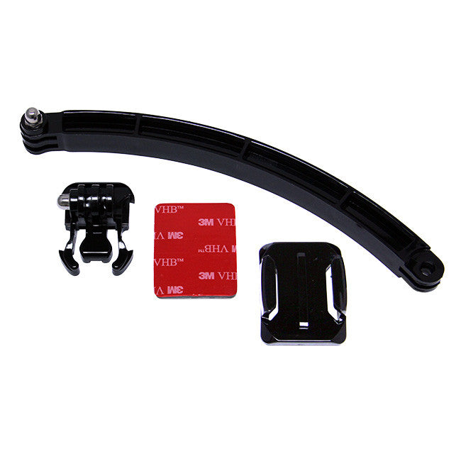 GoPro Helmet Mount Extension Arm - Compatible with GoPro HD Hero, Hero2, Hero3, Hero3+, Hero4 & Session - Perfect for Action Sports, Cycling & Adventure Photography