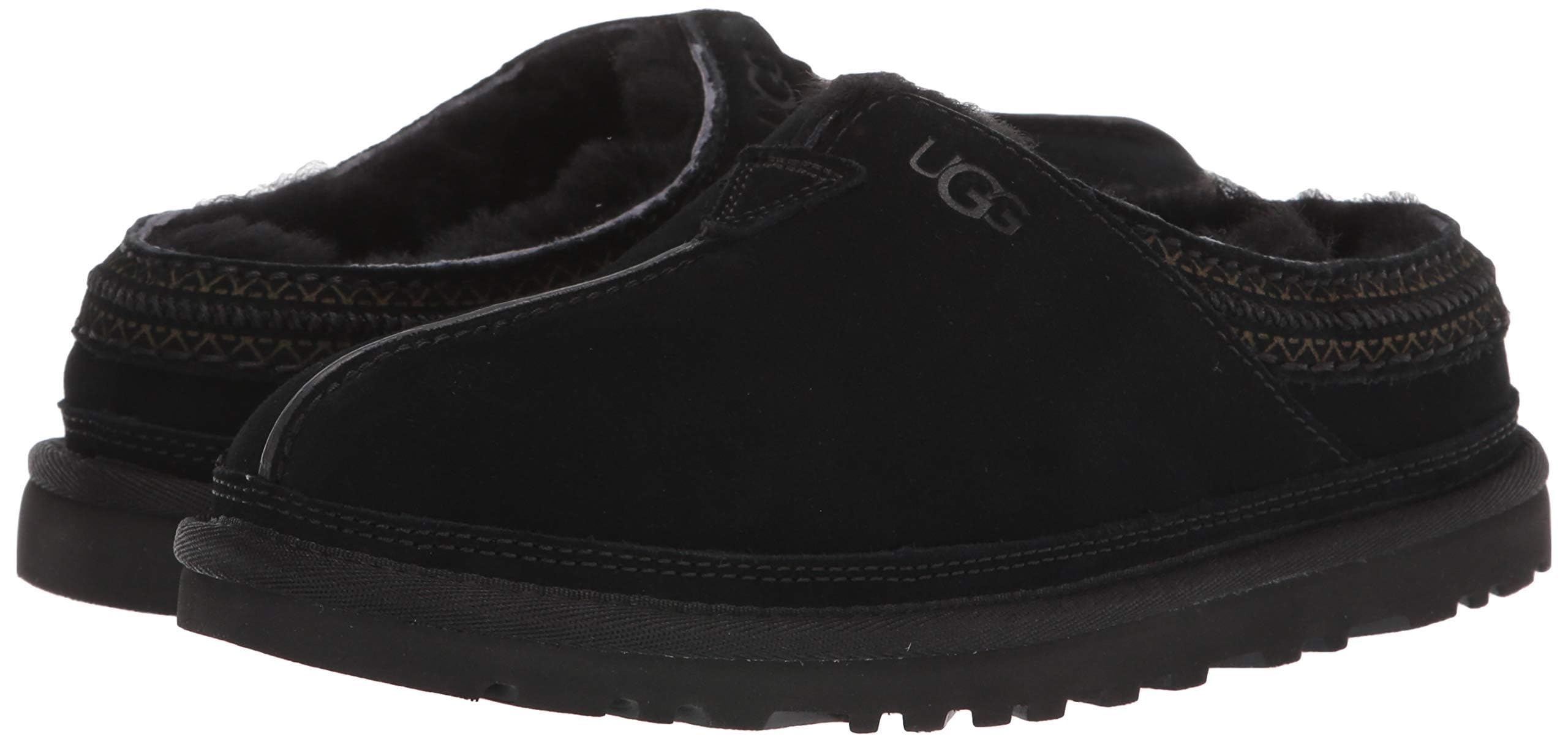 UGG Men's Neuman Slippers - Cozy Indoor/Outdoor House Shoes with Memory Foam for Maximum Comfort - Perfect for Winter, Lounging & Home Use
