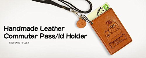 VANCA Handmade in Japan - Premium Leather Dog ID & Credit Card Holder for French Bulldogs - Perfect for Travel, Walks, and Pet Identification