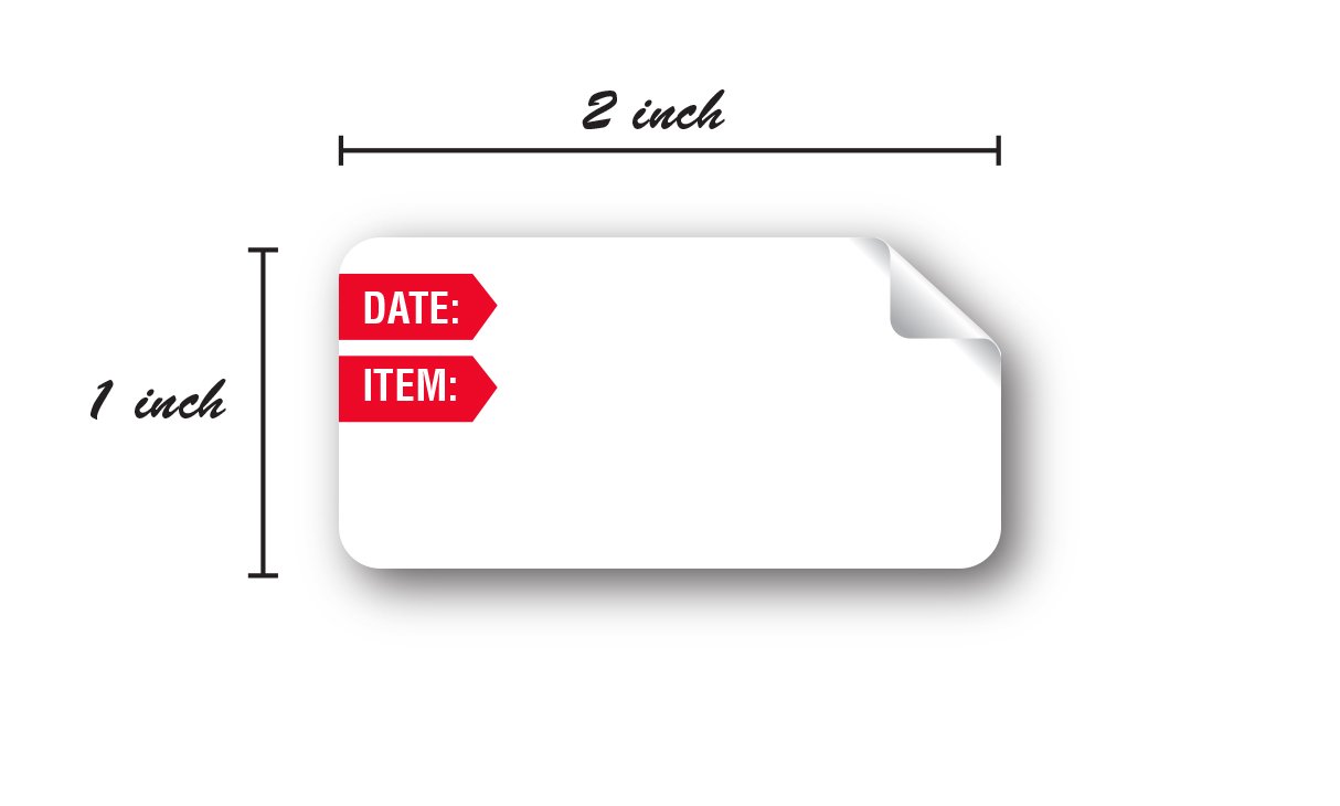 250 Freezer Labels 1