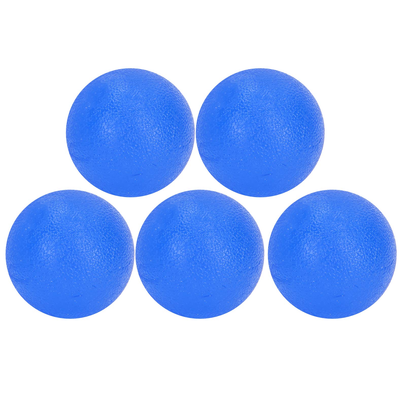 5pcs Hand Grip Strength Trainer Balls - Blue Hardness 30 - Therapy Exercise Balls for Hand, Wrist & Finger Strength Training - Stress Relief Toys for Anxiety & ADHD - Perfect for Office, Gym & Home Workouts