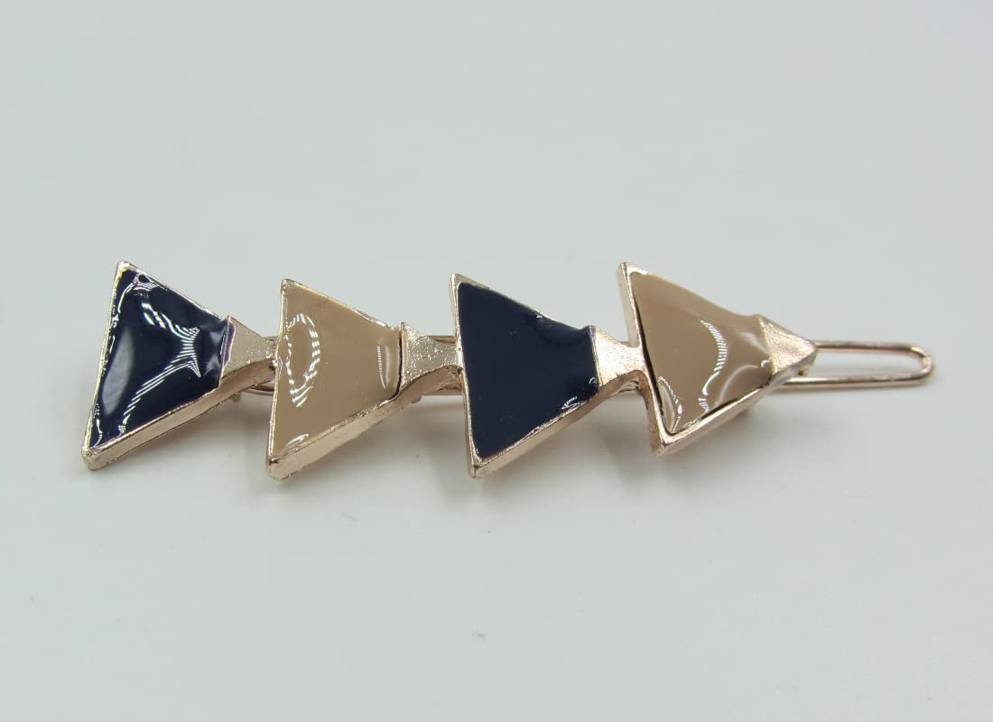 Triangular Hair Clips & Pins - Light Brown Hair Accessories for Women, Girls | Perfect for School, Work, Parties & Everyday Styling