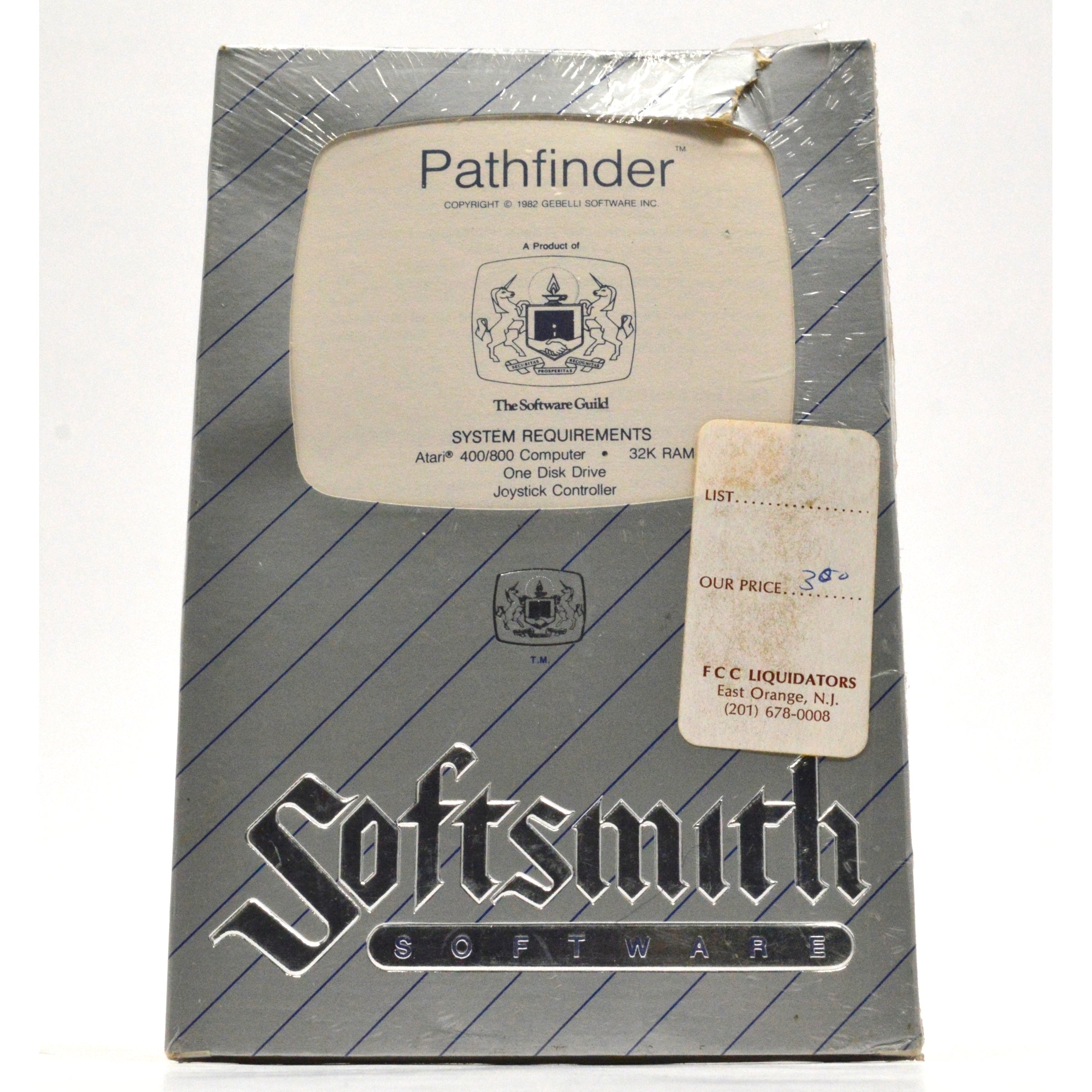 Vintage ATARI 400/800 Pathfinder Computer Game by Softsmith Software (1982) - Retro Gaming Collectible for Classic Computer Enthusiasts - Perfect for Nostalgic Gaming Sessions and Vintage Tech Collections