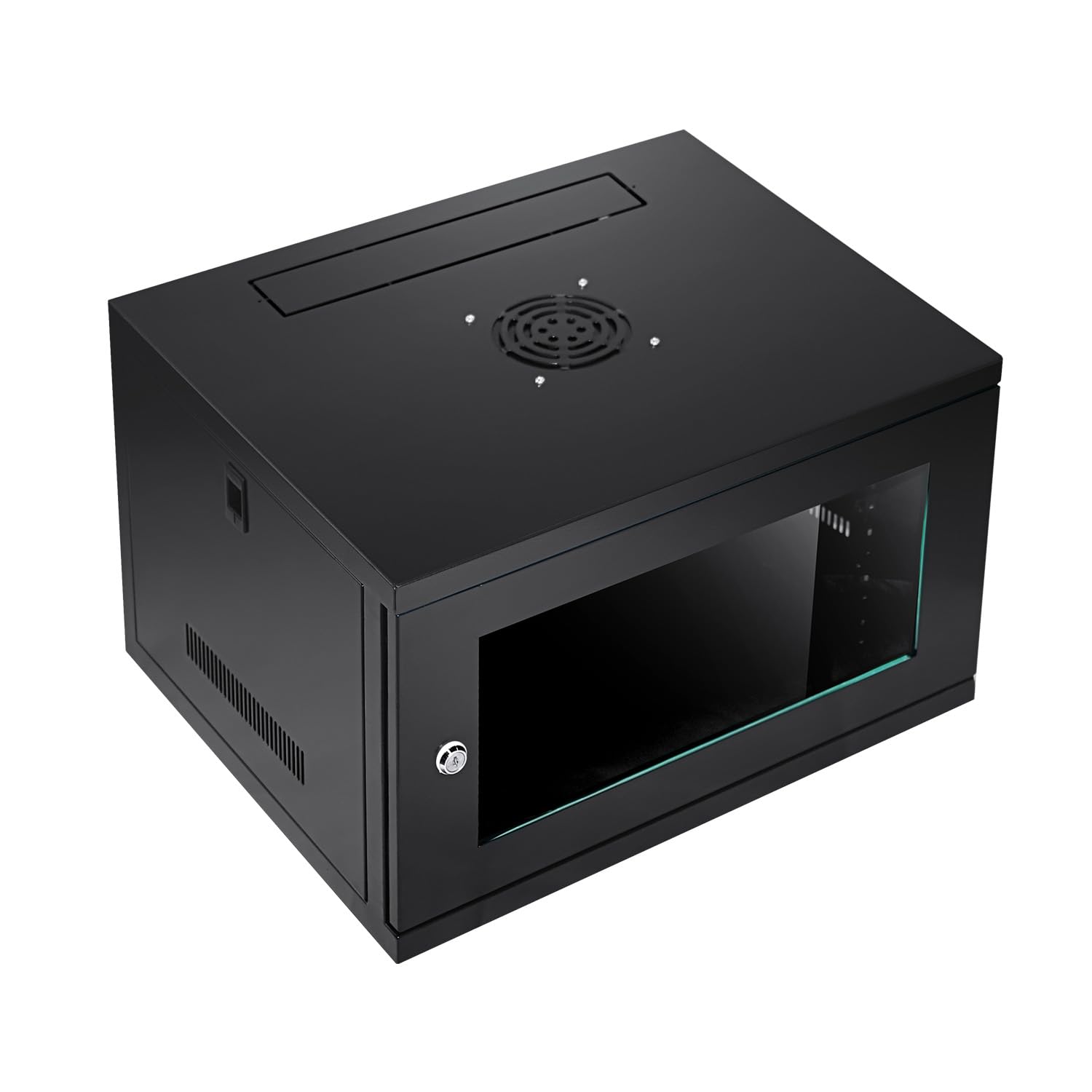 Dynamode 6U Wall Mount Server Rack Cabinet - 19 Inch 400mm Deep Network Equipment Enclosure with Glass Door & Lockable Panels for Home Office & Data Center | Perfect for Network Switches, Routers & IT Storage