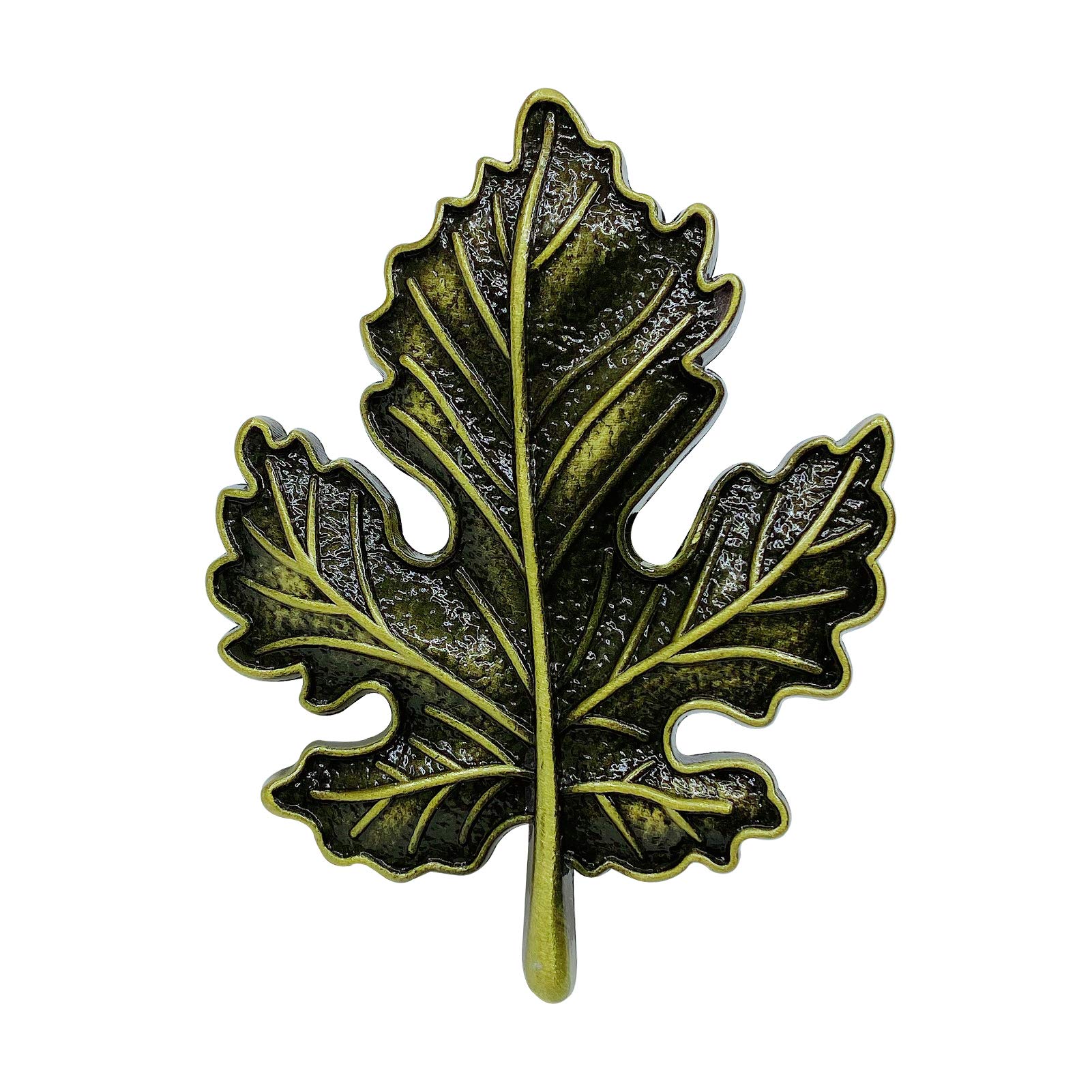 Maple Leaf Drawer Knobs - Antique Bronze Set of 4 for Farmhouse Decor & Housewarming Gifts - Perfect for Dressers & Cabinets