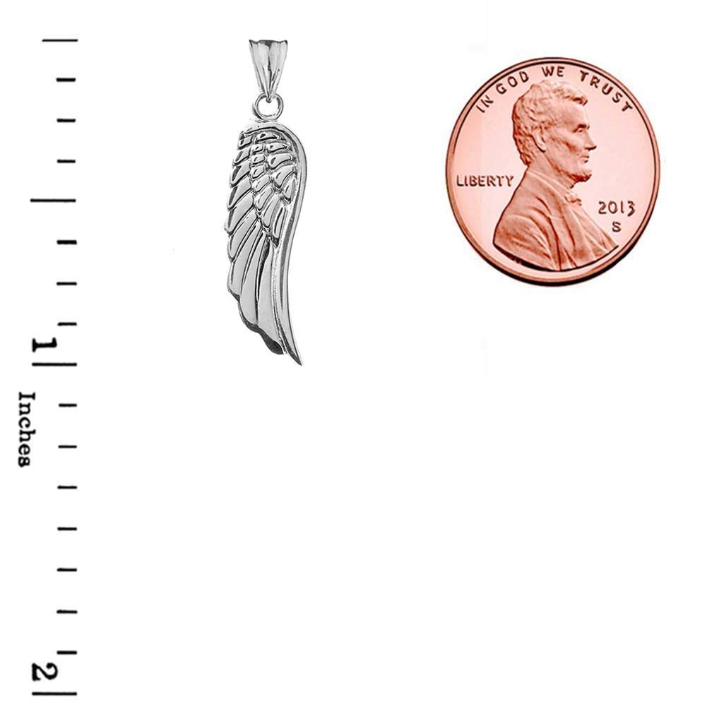 925 Sterling Silver Angel Wing Charm Pendant Necklace for Women - Elegant Jewelry Gift for Birthday, Anniversary & Everyday Wear
