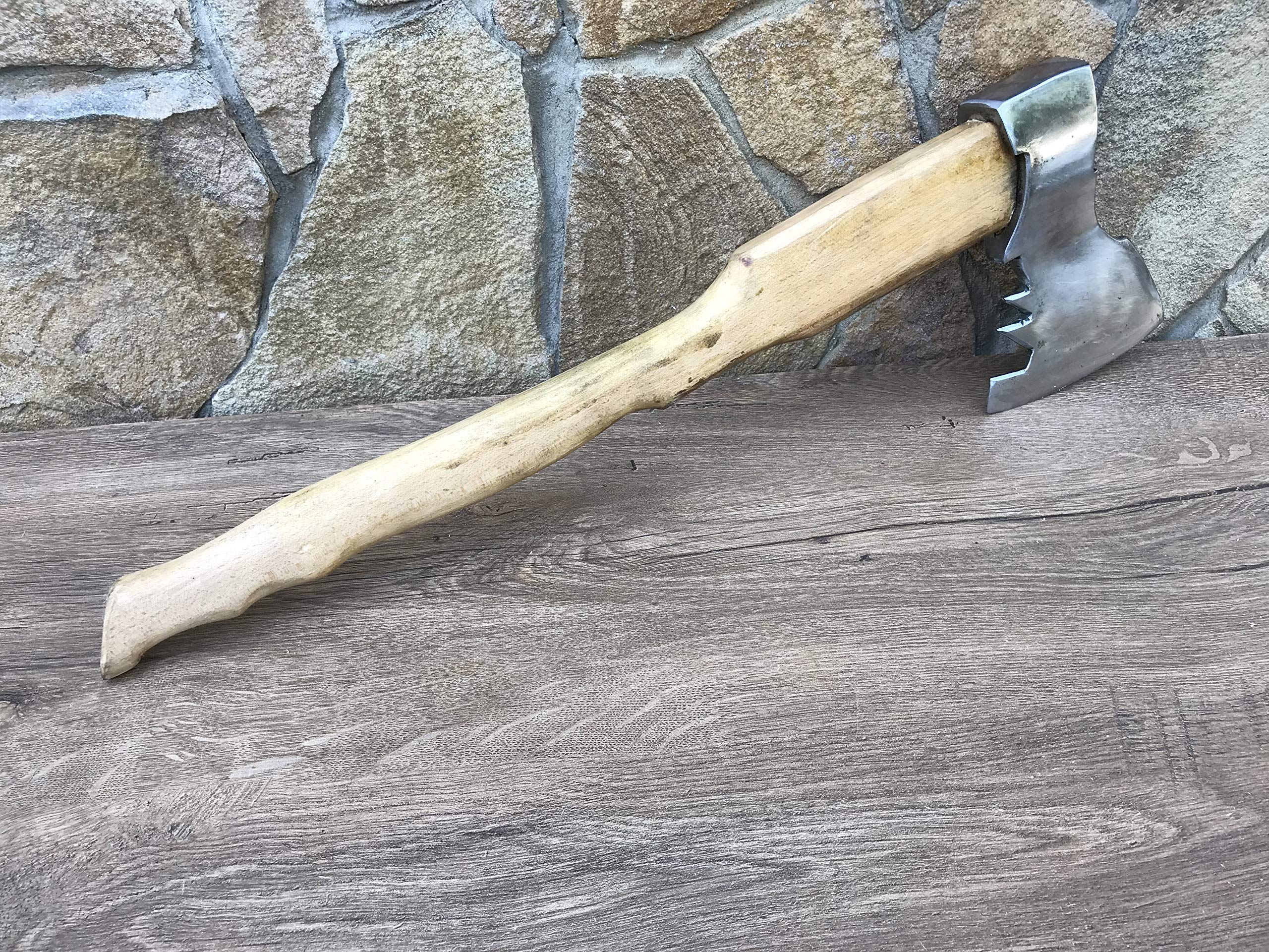 Viking Axe - Hand Forged Medieval Hatchet for Camping, Hunting & Outdoor Adventures - Perfect Iron Gift for Men, Anniversary & Manly Gifts - Great for Bushcraft, Survival & Historical Reenactments