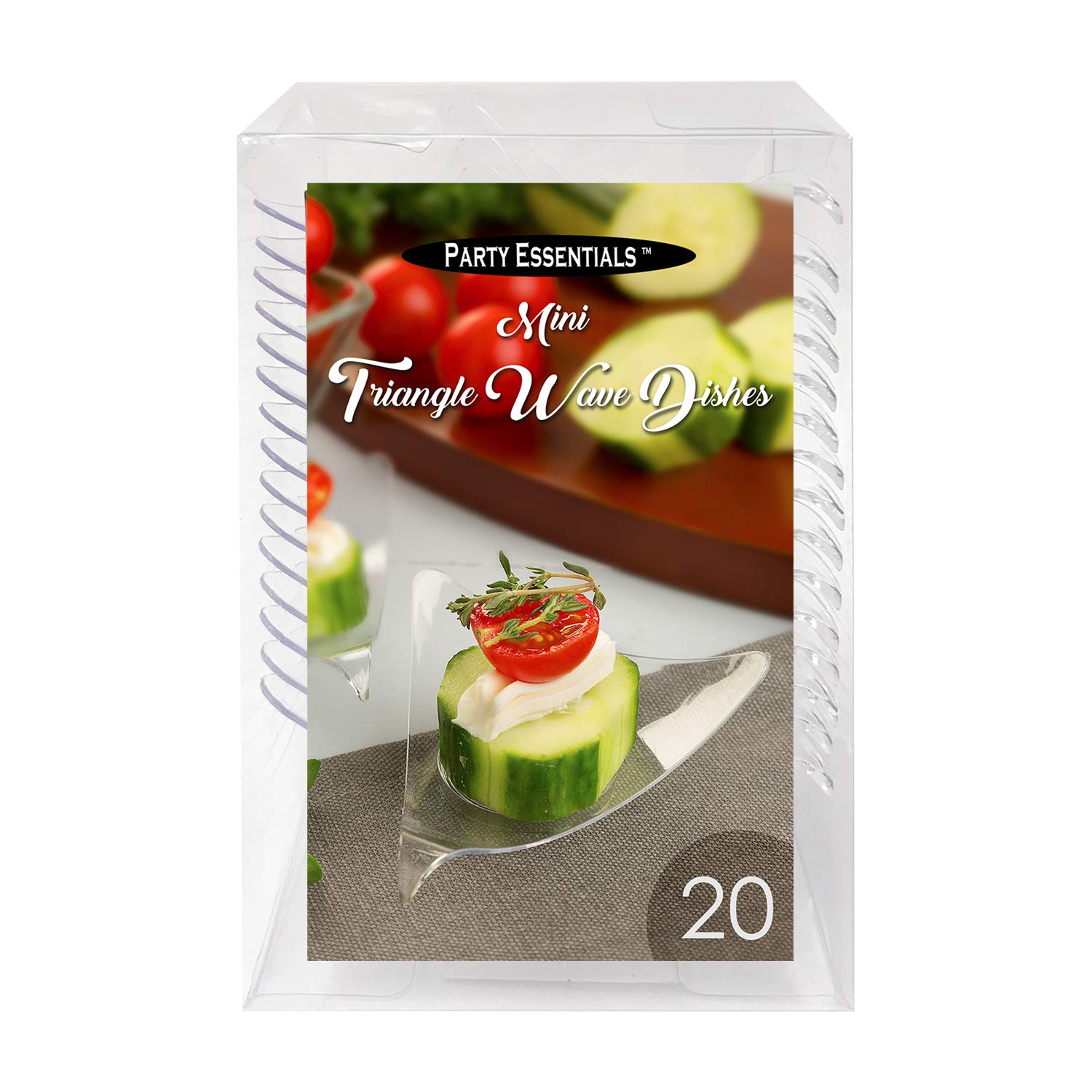 1440-Pack Clear Mini Hard Plastic Rectangular Dishes for Party Serving, Catering & Events – Durable Disposable Appetizer Trays