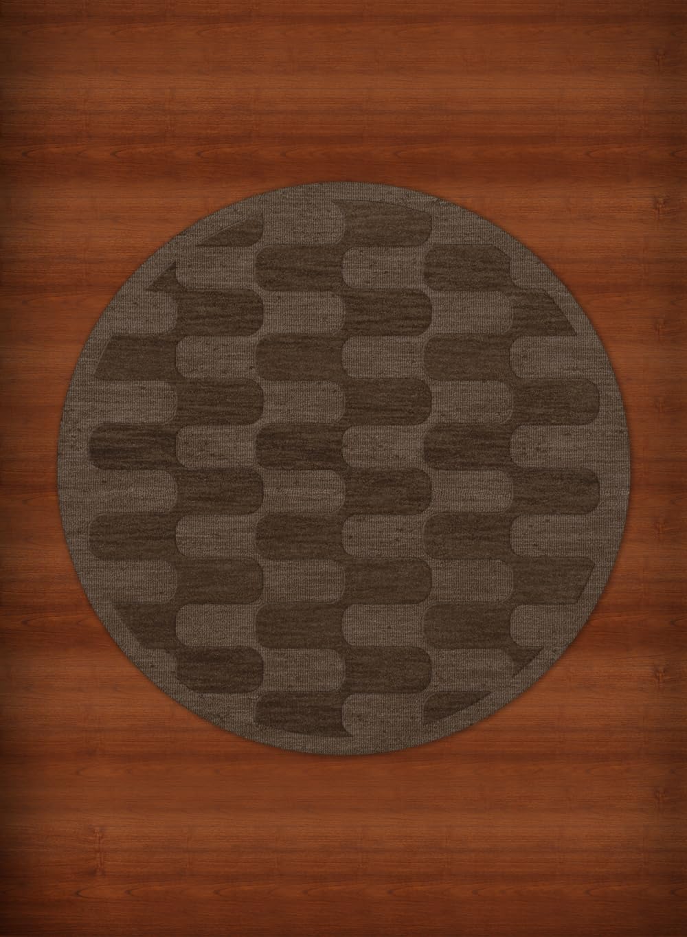 Premium Dalyn Rugs Dover DV9 Round Area Rug - 10' Diameter, Mocha Brown - Perfect for Living Room, Bedroom, or Dining Area Decor