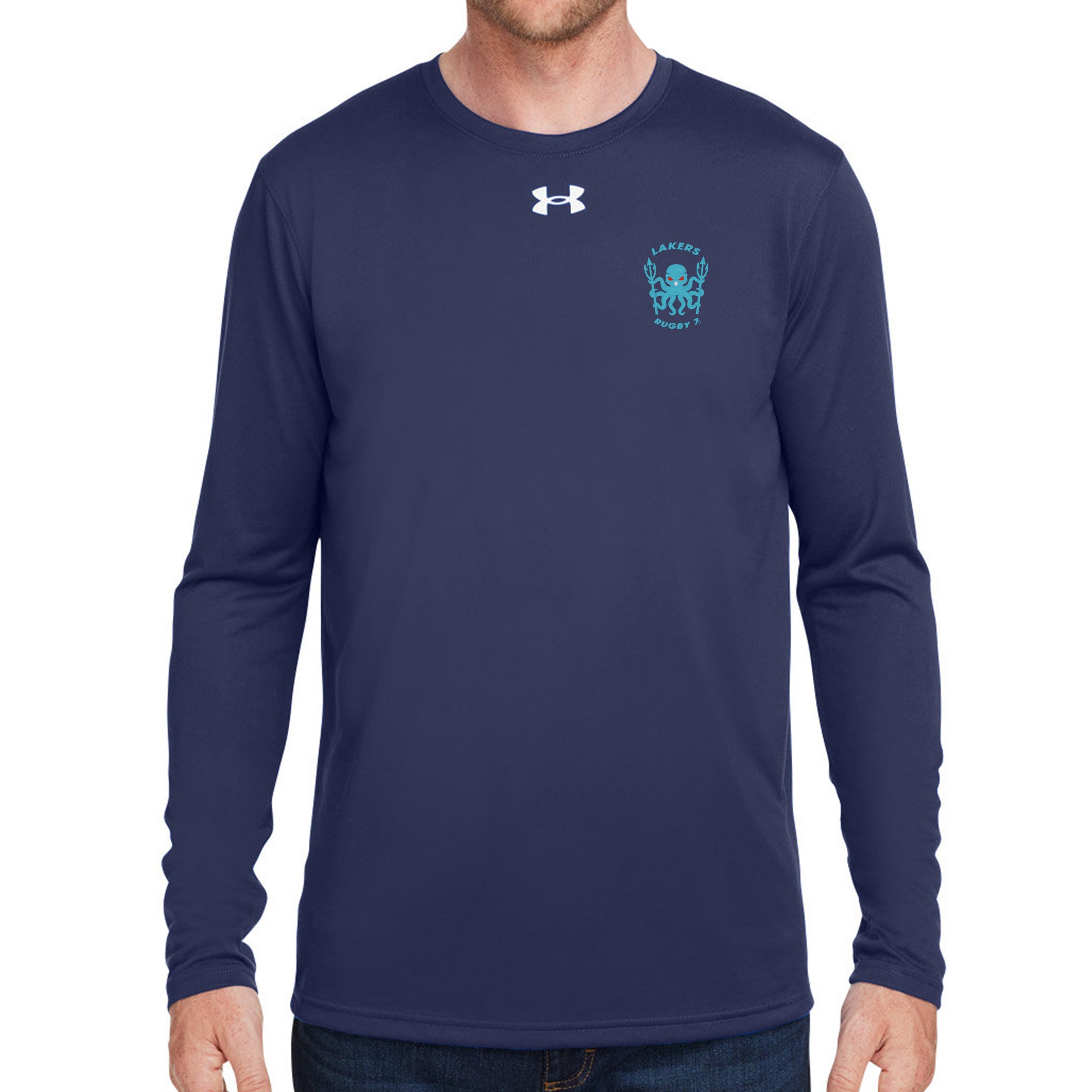 Los Angeles Lakers Rugby 7s Long Sleeve Performance T-Shirt - Moisture Wicking Athletic Top for Rugby Training & Basketball Fans - Perfect for Sports, Gym Workouts & Casual Wear