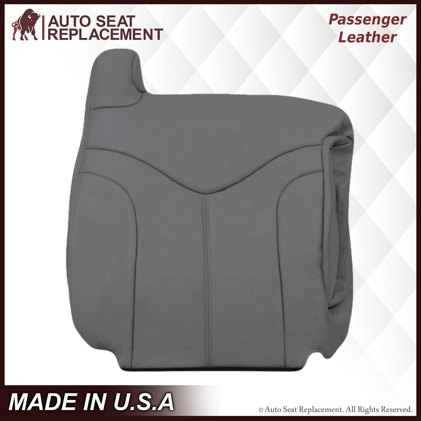 2000-2002 GMC Yukon & Sierra XL Custom Fit Seat Covers - Premium Pewter Gray Car Interior Accessories for Truck & SUV | Perfect for Road Trips, Daily Commute & Off-Road Protection