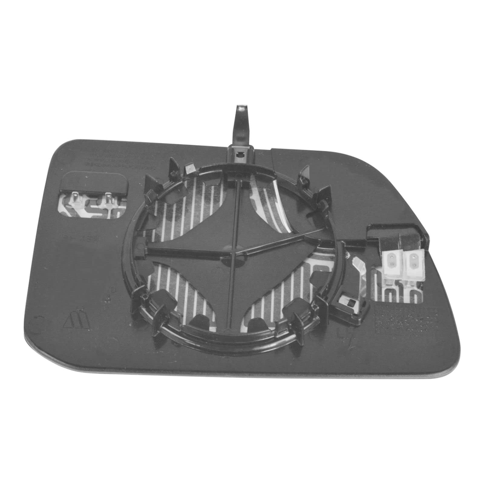 Power Heated Mirror Glass with Spotter Glass & Backing LH - Compatible with Ford & Lincoln Vehicles - Perfect for Winter Driving & Enhanced Visibility