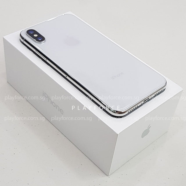 iPhone X 256GB Silver - Unlocked Smartphone with Face ID, 5.8