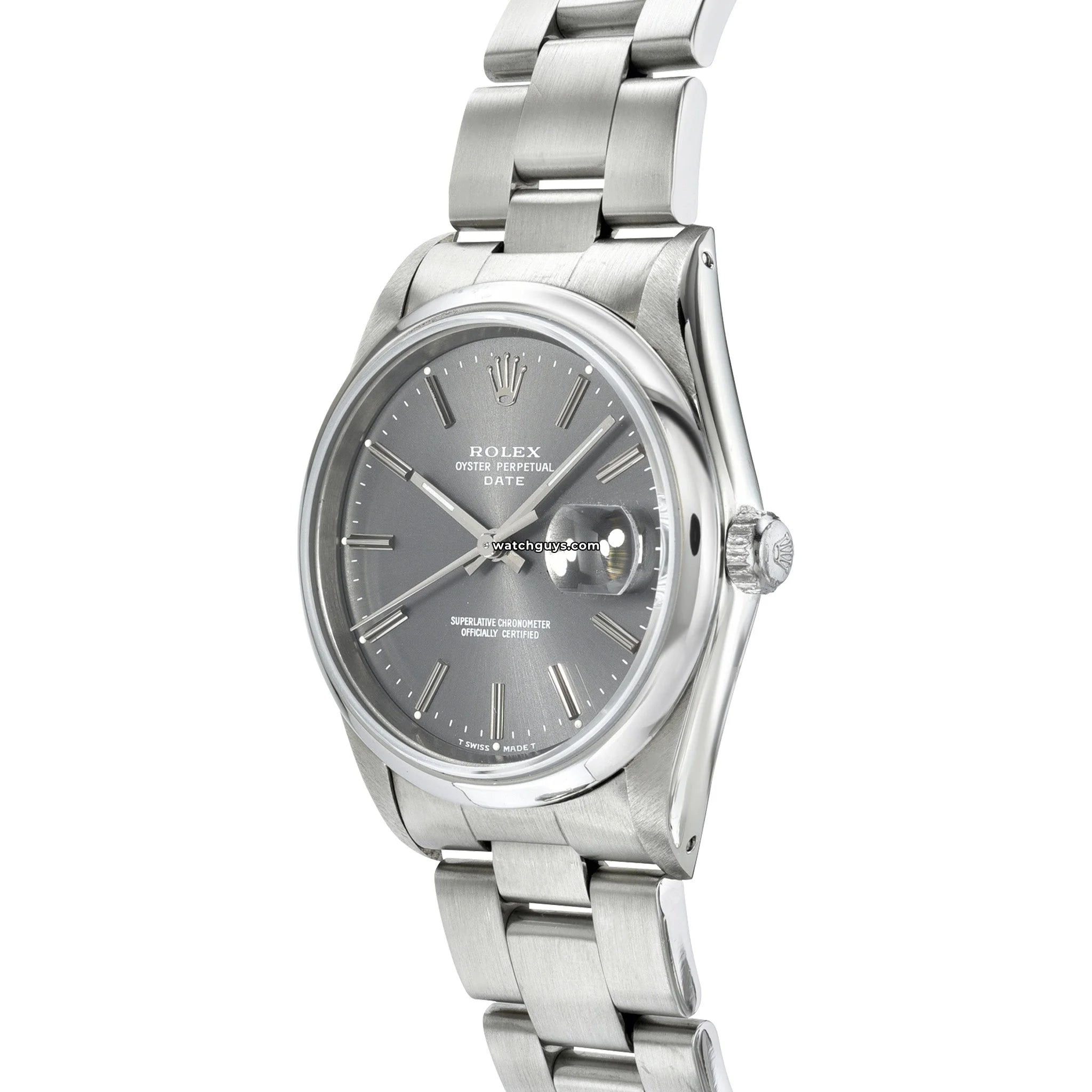 Original Rolex Datejust 15200 Men's Watch - Gray Dial, Stainless Steel - Perfect for Business, Formal Events & Luxury Gifts