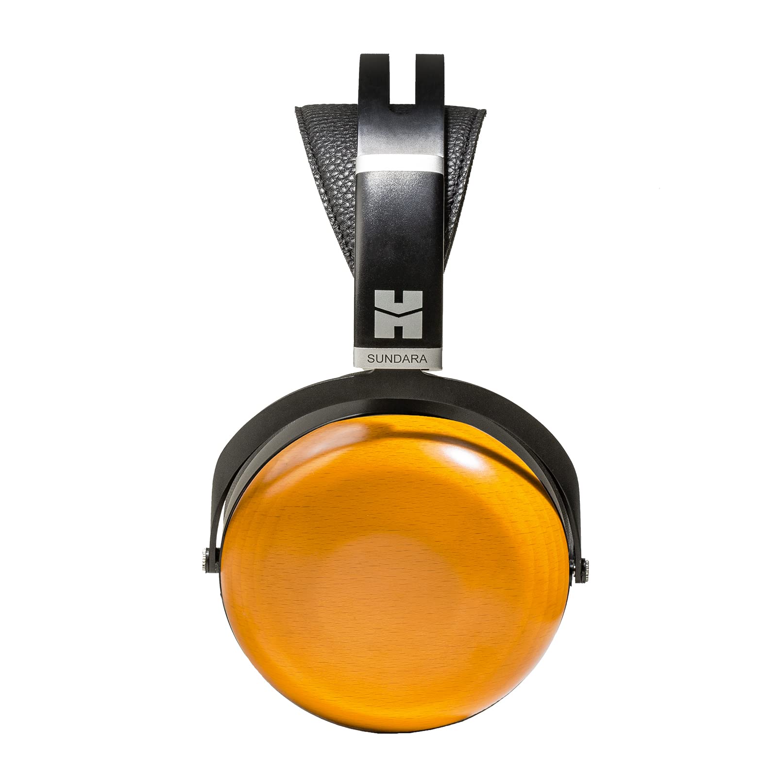 HIFIMAN SUNDARA Closed-Back Planar Magnetic Hi-Fi Headphones - Stealth Magnet Design, Detachable Cable, Wood Ear Cups - Professional Studio & Home Audio for Music Production, Recording, Gaming (Black & Orange, Adjustable Headband)
