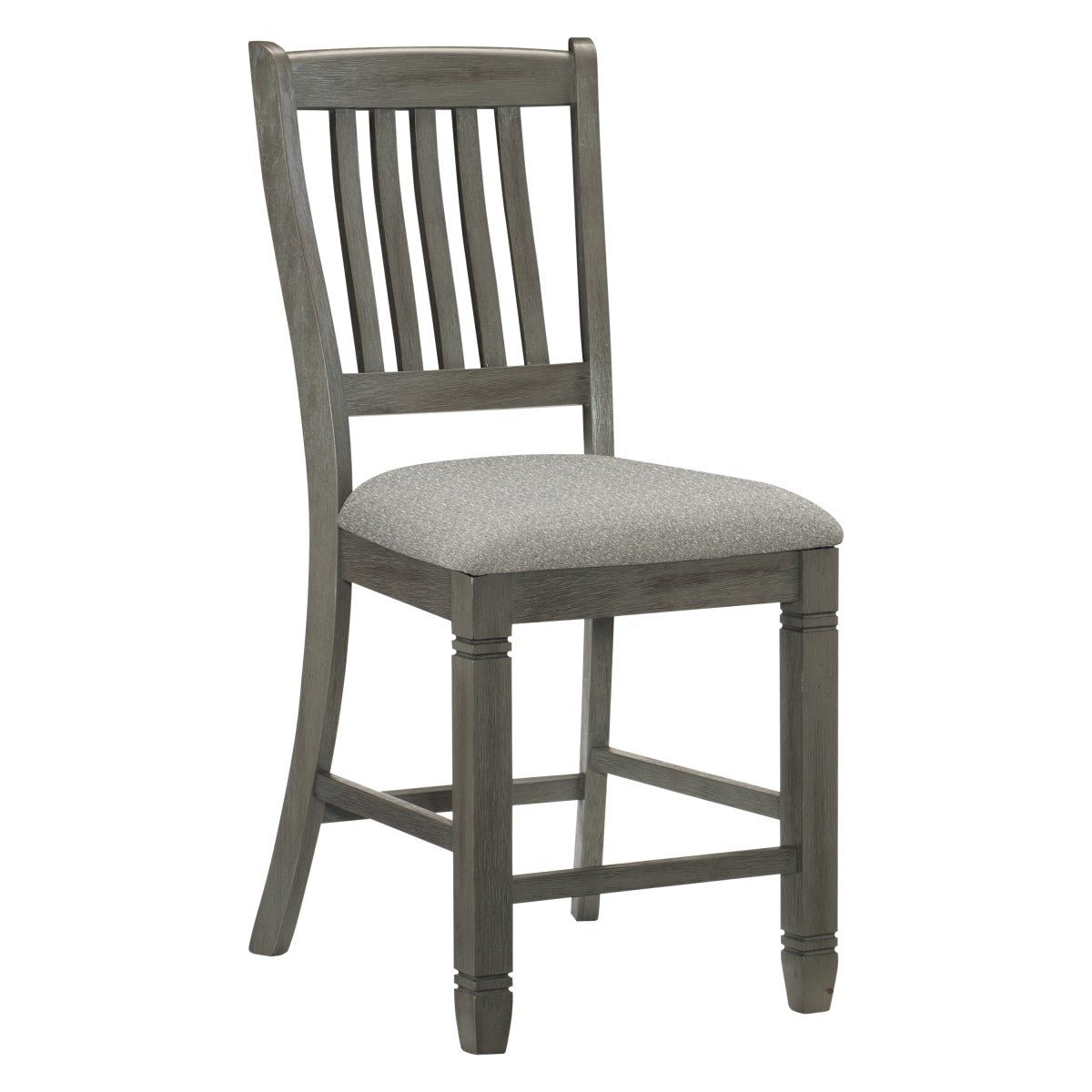 Granby Grey Counter Height Bar Stools Set of 2 - Modern Kitchen Island Chairs for Dining & Entertaining - Durable & Comfortable Counter Stools for Home, Cafe, or Restaurant Use