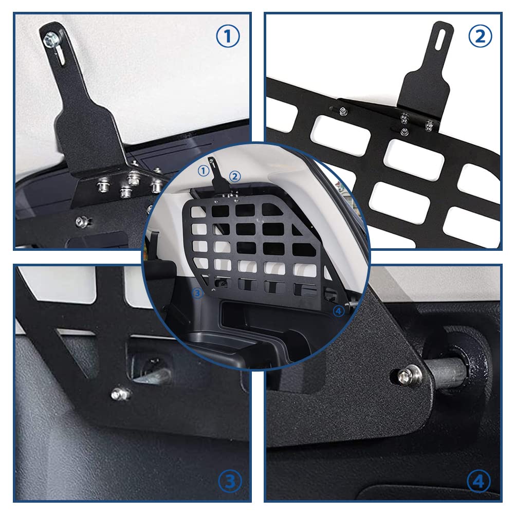 Toyota 4Runner Rear Window MOLLE Panels (2010-2024) | Modular Storage System for Cargo Organization | Durable Trunk Rack Accessories | Perfect for Camping, Off-Roading & Gear Storage