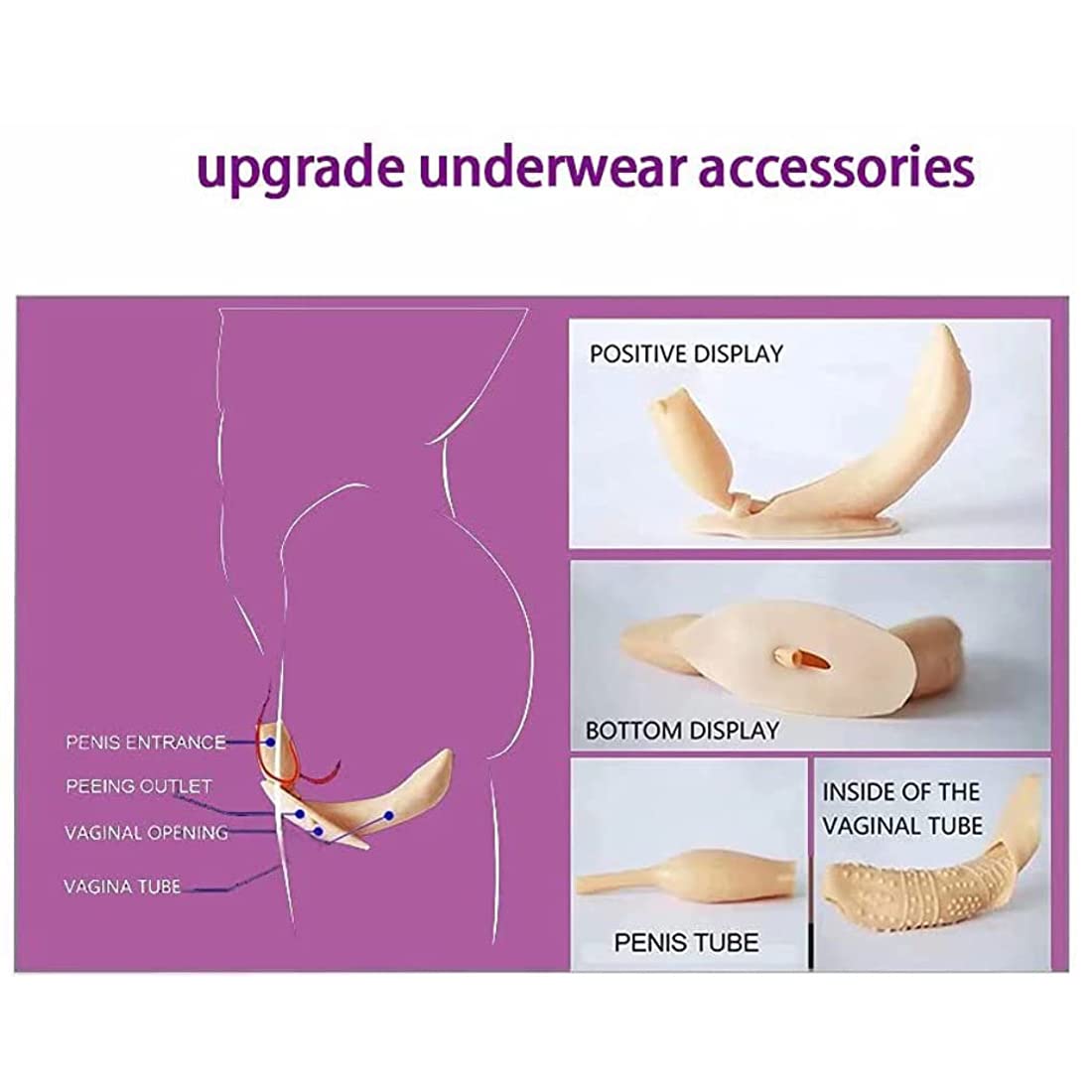 Premium Silicone Butt Lifter Hip Enhancer Underwear for Crossdressers & Transgender - Natural Lift & Shaping - Large Size (Fair Skin Tone) - Perfect for Drag Shows, Cosplay & Body Contouring