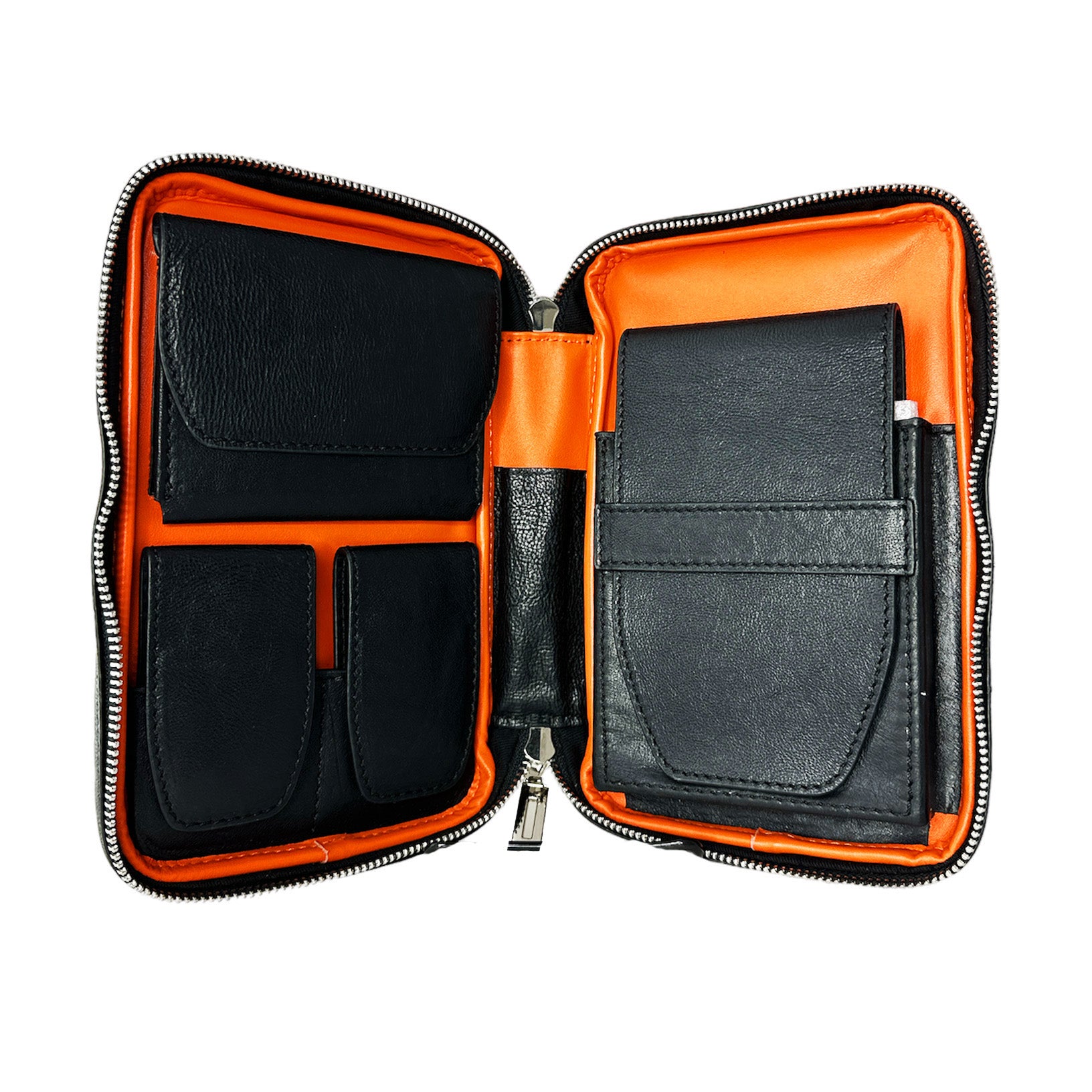 Premium Visol Peter James Leather Cigar Case - Black Travel Humidor for Cigars | Perfect for Business Trips, Gifts & Outdoor Adventures