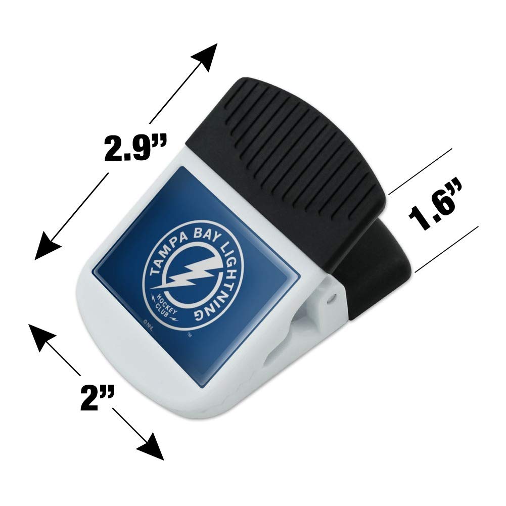 Tampa Bay Lightning NHL Logo Refrigerator Magnet - Strong Magnetic Hook for Notes, Keys & Snack Bags | Perfect for Kitchen, Office & Dorm Organization