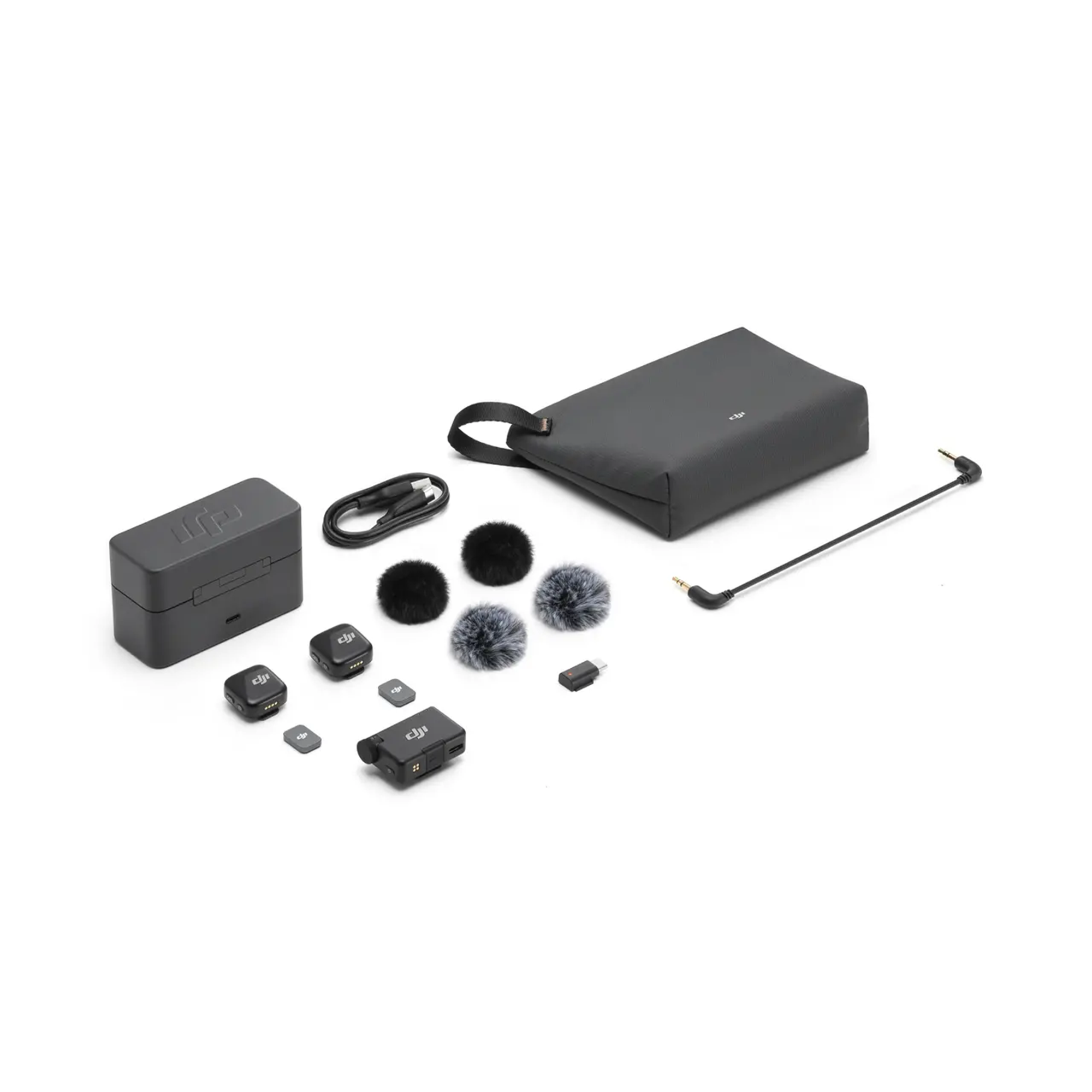 DJI Mic Mini Wireless Lavalier Microphone System (2 TX + 1 RX + Charging Case) - Perfect for Vlogging, Interviews, YouTube & Live Streaming