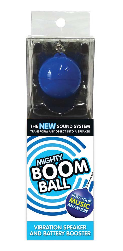 Mighty BoomBall Portable Bluetooth Speaker with Powerful Bass, Rechargeable Battery, Waterproof & Shockproof - Blue - Perfect for Outdoor Adventures, Beach Parties, and Travel