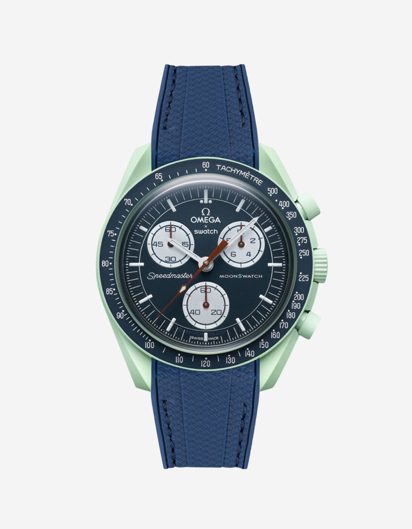 Omega X Swatch MoonSwatch Mission on Earth Replacement Rubber Watch Band - Durable & Comfortable Strap for Everyday Wear & Sports Activities