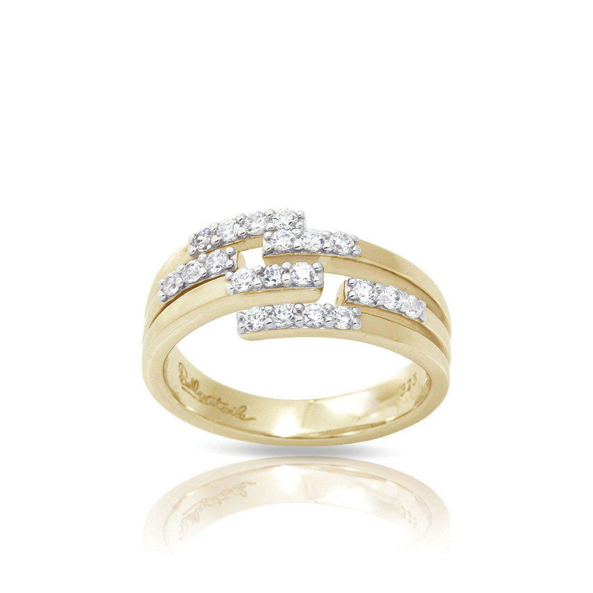 Fontaine Ring for Women - Elegant Sterling Silver Stackable Band Ring with Cubic Zirconia | Perfect for Everyday Wear, Gift Giving & Special Occasions
