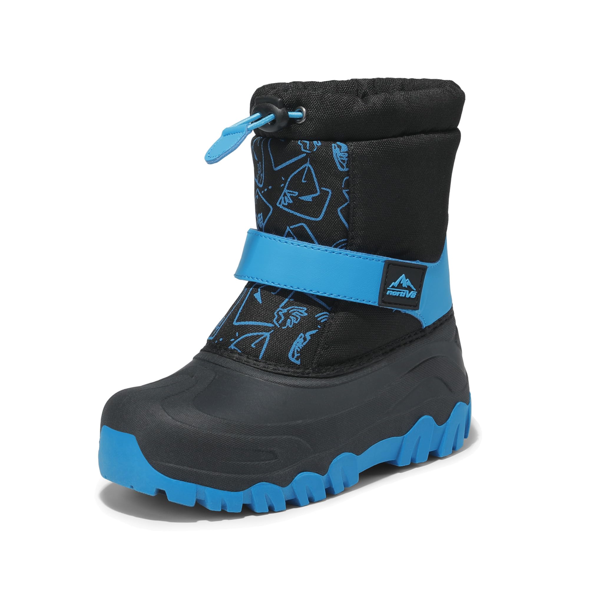 NORTIV 8 Kids Snow Boots for Boys & Girls - Waterproof Winter Boots with Anti-Slip Sole for Cold Weather, Hiking & Outdoor Activities (Toddler/Little Kids/Big Kids) - Perfect for Snow Play, School & Winter Adventures