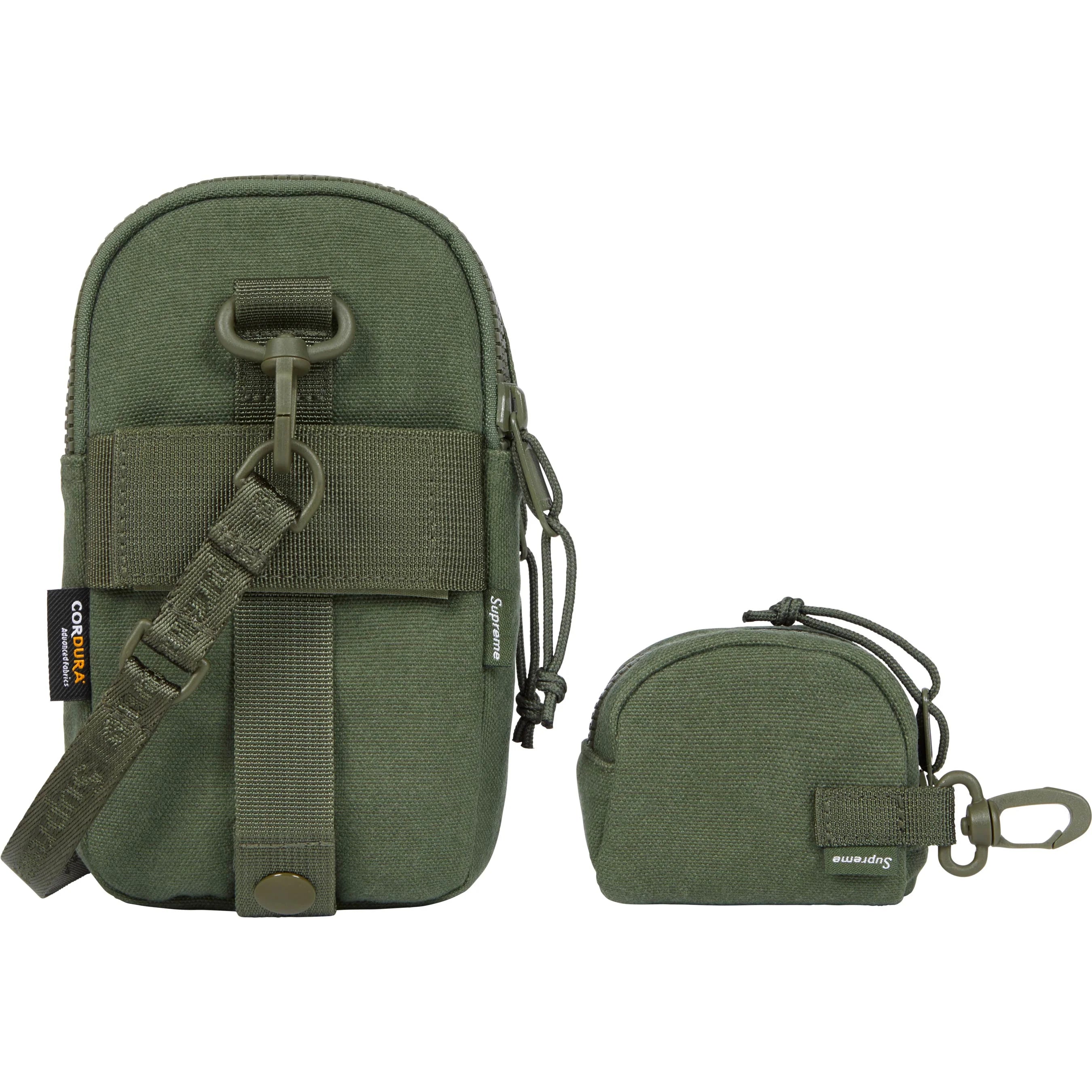 Supreme SS25 Camera Bag with Mini Pouch in Olive - Stylish DSLR Camera Case for Travel & Street Photography