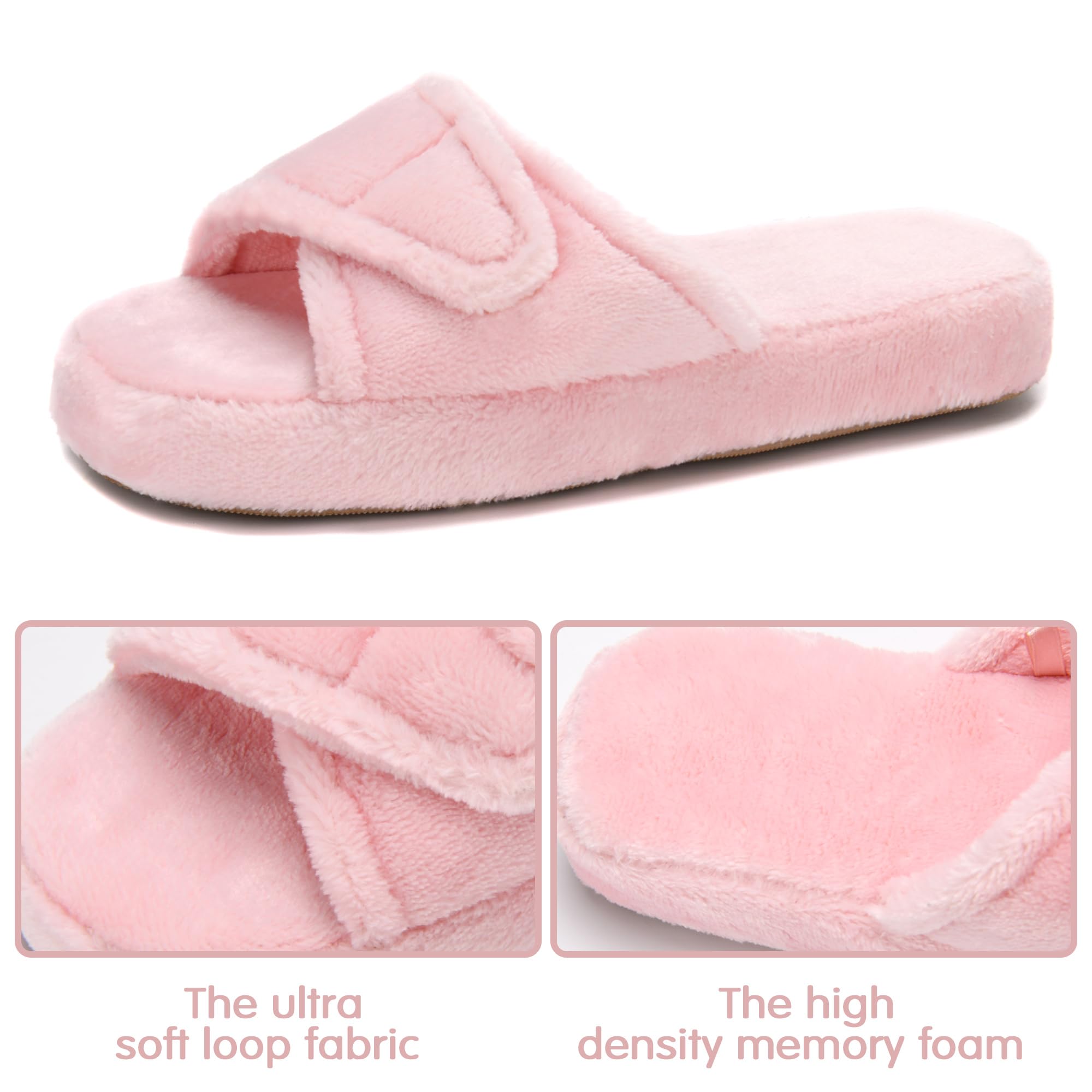 Winforea Women's Fuzzy Slip-On Indoor Slippers - Comfortable House Shoes with Arch Support for Prolonged Standing | Perfect for Home, Office & Relaxation