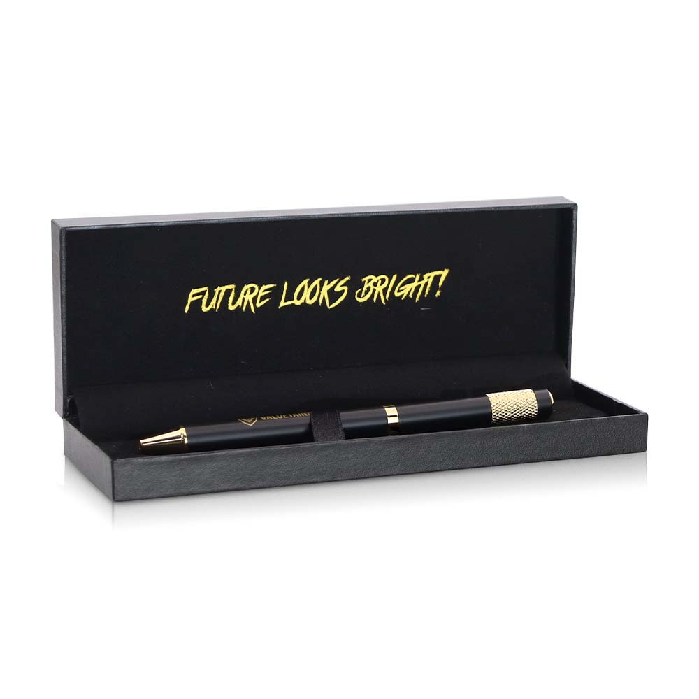 Premium Black Executive Pen Gift Set - Elegant Ballpoint Pens for Business Professionals, Ideal for Corporate Gifts, Office Use & Special Occasions