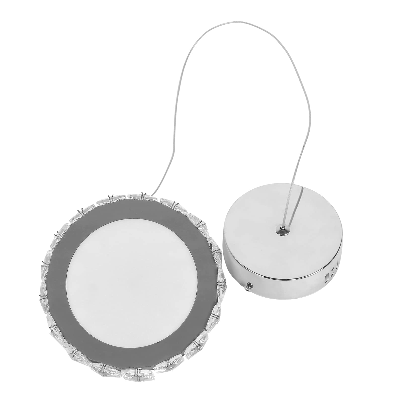Crystal Chandelier - White LED High Brightness Ceiling Light (85-265V) Scratch-Resistant for Bathroom, Bedroom, Living Room & Kitchen | Perfect for Home Decor, Dining Room Lighting & Luxury Interior Design