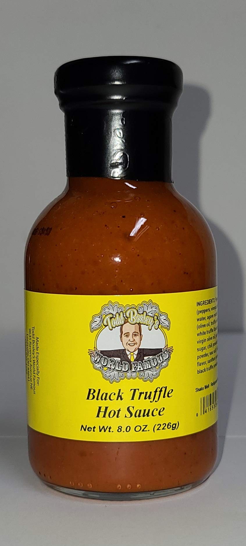 Todd Bosley's World Famous Black Truffle Hot Sauce - Gourmet Spicy Condiment (3 Pack) | Perfect for Pizza, Pasta, Burgers & Gourmet Cooking