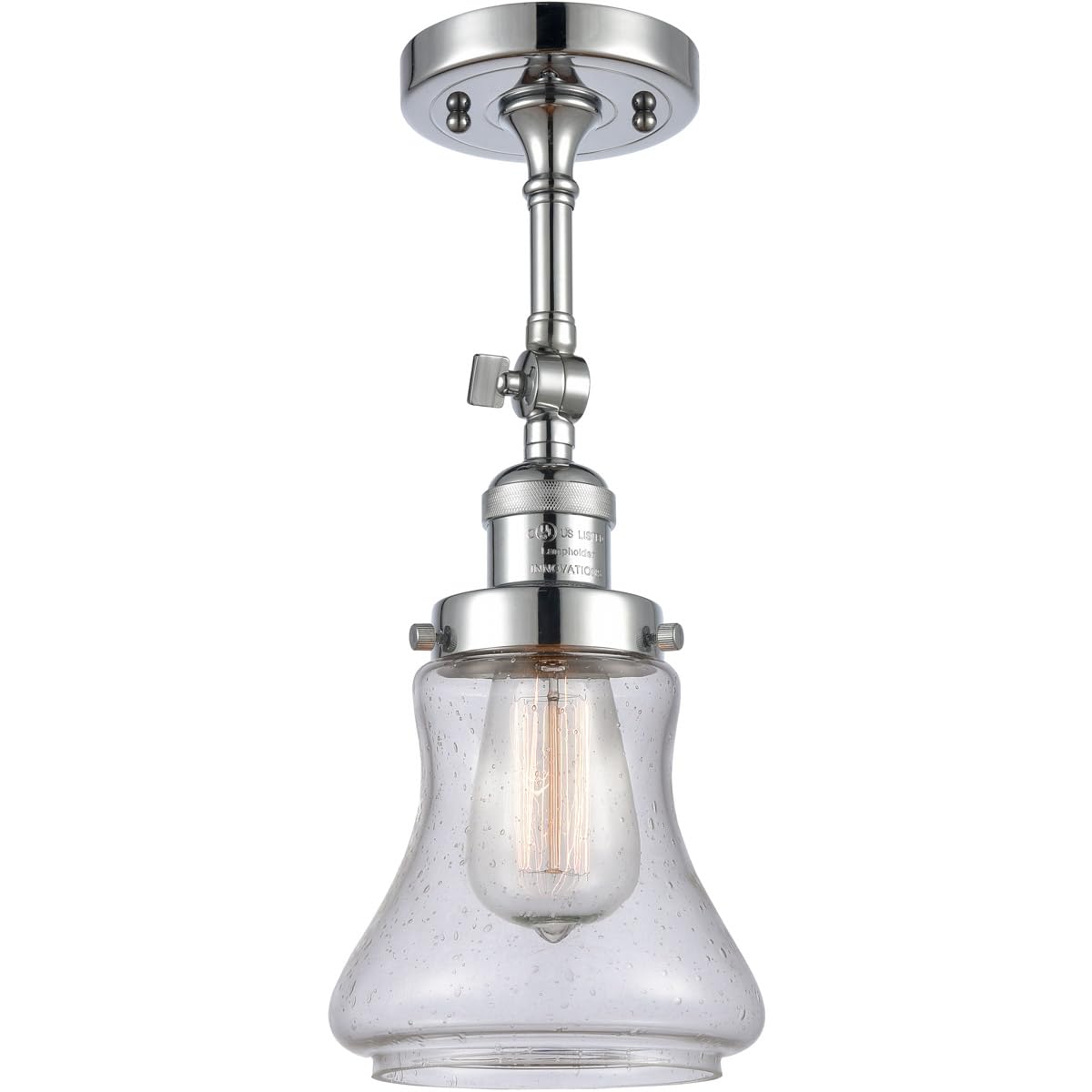 Innovations INNO203-PC-G194-LED Chrome LED Wall Sconce Light Fixture - Modern Dimmable Lighting for Bedroom, Hallway & Living Room Decor