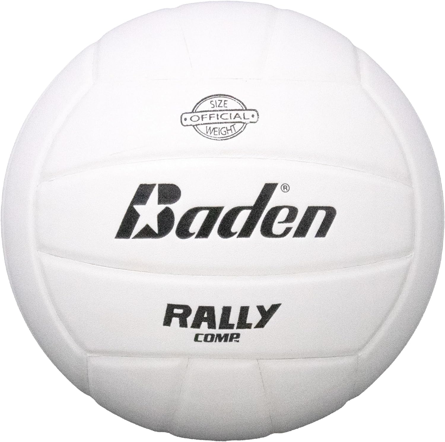 New Baden Rally Composite Indoor Practice Volleyball - Official Size 5 for All Ages - Perfect for Gym Training, School Sports & Recreational Play (White)