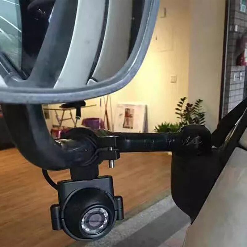 BOYO VTB1000 Heavy Duty Side View Mirror Arm Mount Camera with Night Vision - HD Backup Camera for Trucks, SUVs, RVs - Waterproof & Wide Angle for Safe Parking & Night Driving