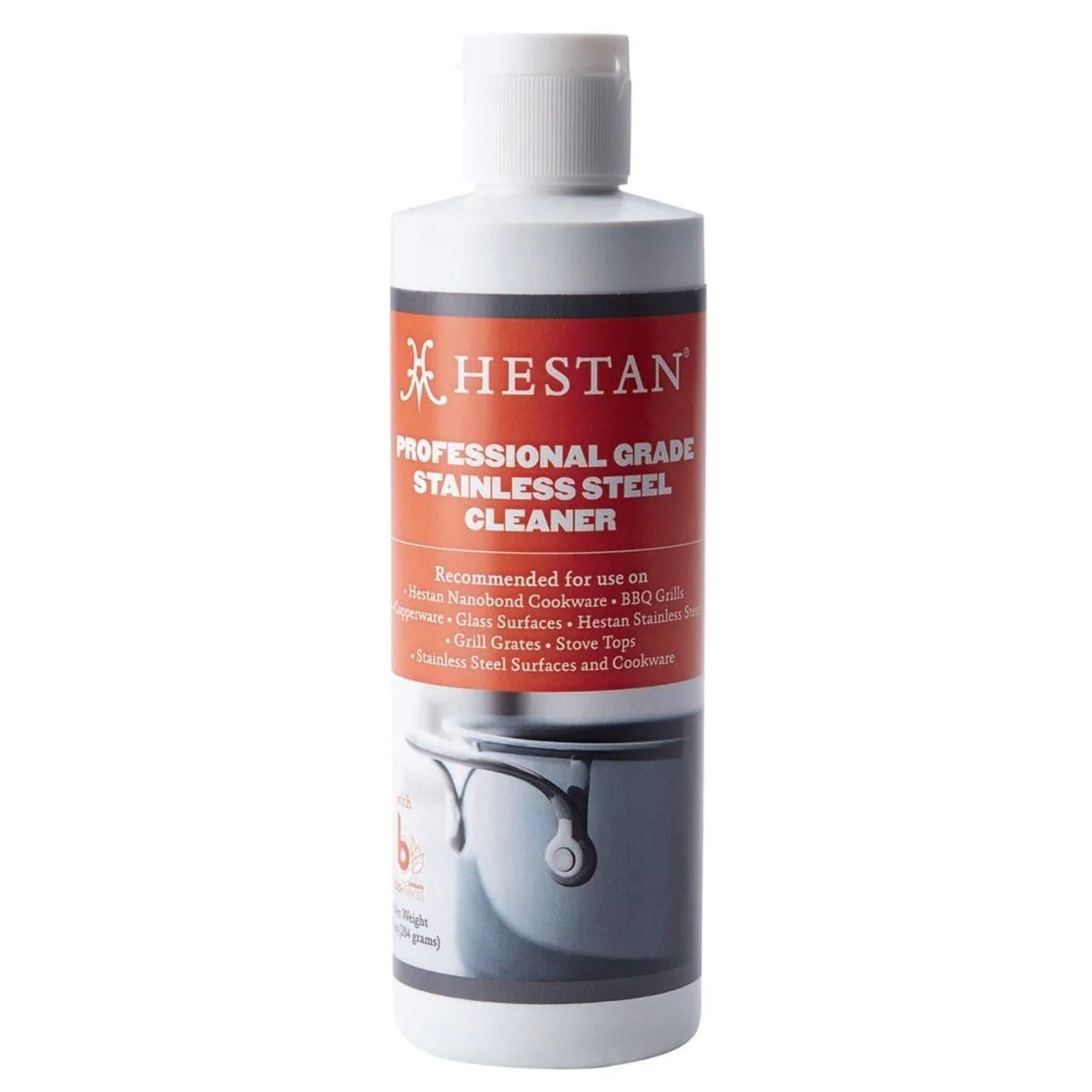 Hestan Professional Stainless Steel Cleaner & Polish - Safe for Appliances, Cookware, Sinks | Restores Shine & Removes Fingerprints | Ideal for Kitchen, Restaurant & Commercial Use