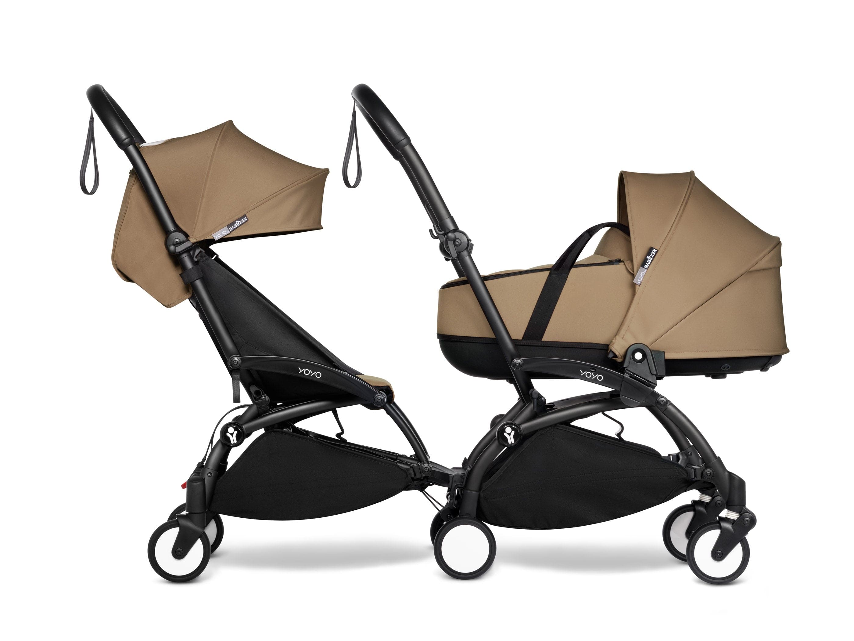 Stokke YOYO 3 Double Stroller with Bassinet & Toddler Seat - Lightweight Compact Travel Stroller for Twins or Siblings (Ages 0-4) | Perfect for City Walks, Air Travel & Everyday Use